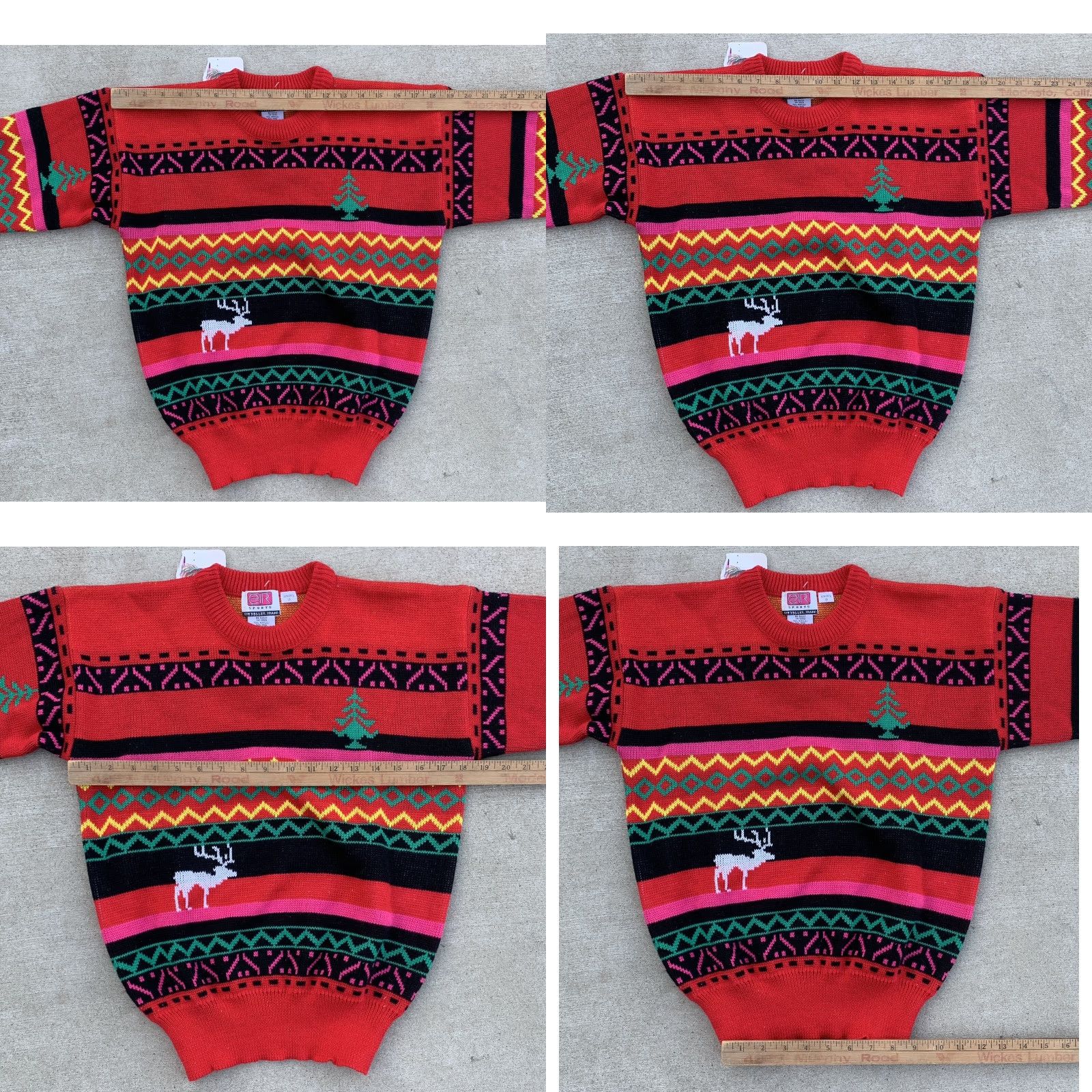 Vintage Vintage eir Sports Sun Valley Idaho Sweater 80s Ski Snow Juniors Size 14 Size XL / US 12-14 / IT 48-50 - 10 Thumbnail