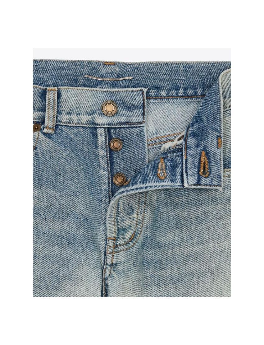Saint Laurent Paris o1s1wg110824 Slim-Fit Jeans in 80's Denim in Vintage Blue Size US 26 / EU 42 - 3 Thumbnail