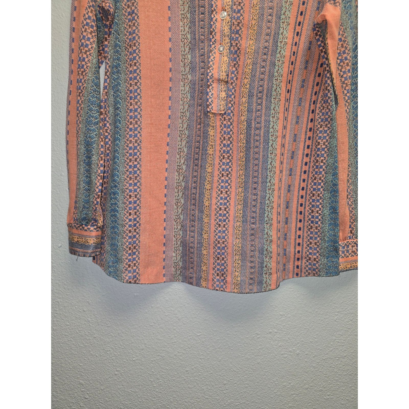 Vintage Vintage Womens Lady Madonna Button Up Shirt Peach Collared Size S / US 4 / IT 40 - 4 Thumbnail
