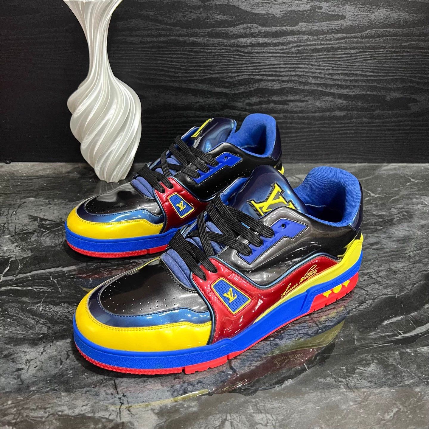 Louis Vuitton Iron Man Paint Trainer 42.5 95 New Size US 9.5 / EU 42-43 - 1 Thumbnail