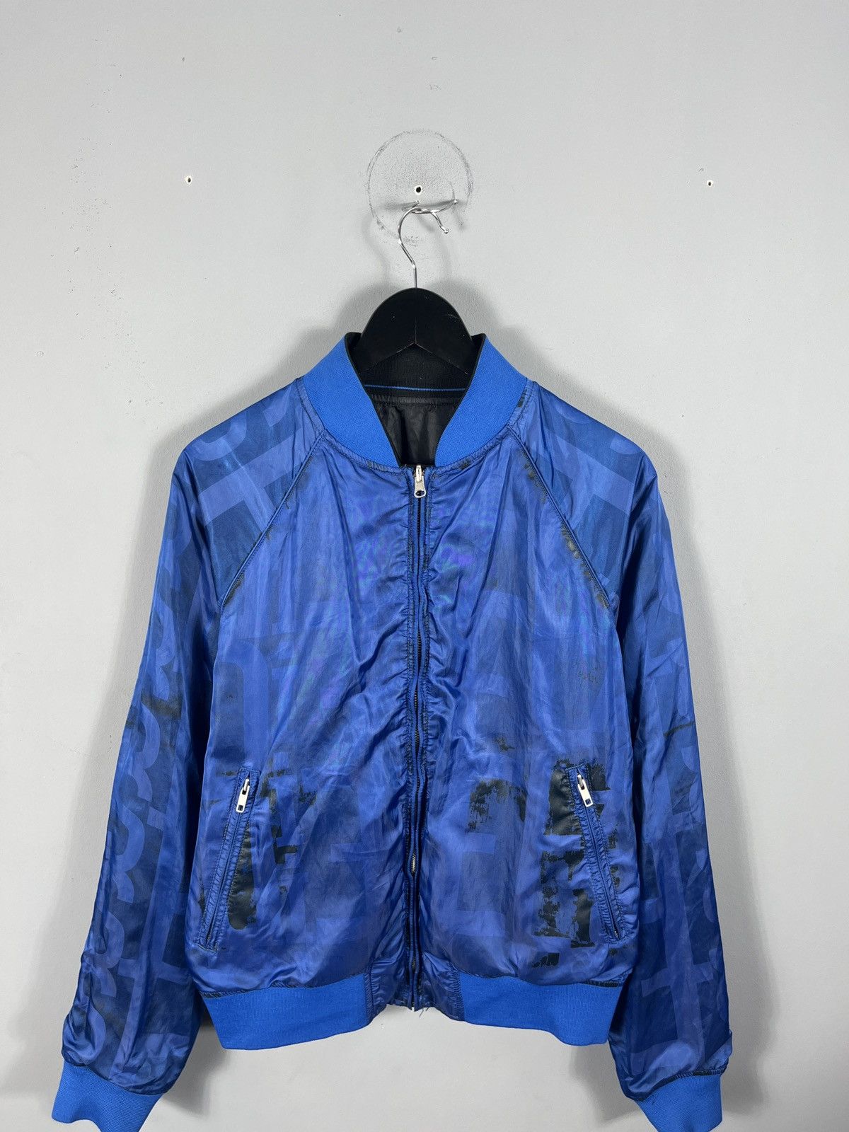 Diesel Vintage reversible bomber jacket diesel monogram big logo Size US M / EU 48-50 / 2 - 5 Thumbnail