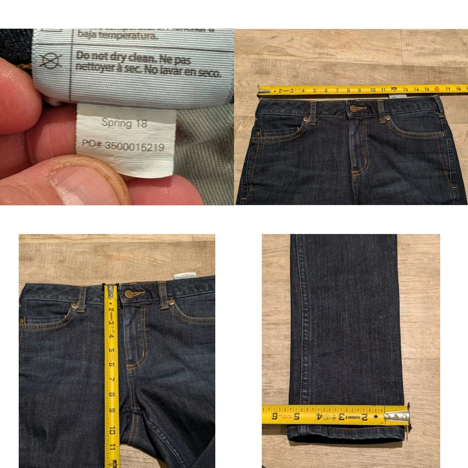 Carhartt Carhartt Jeans Women 6 31x29 Layton Slim Fit Skinny Leg Mid Rise Dark Wash Size 28" / US 6 / IT 42 - 8 Thumbnail