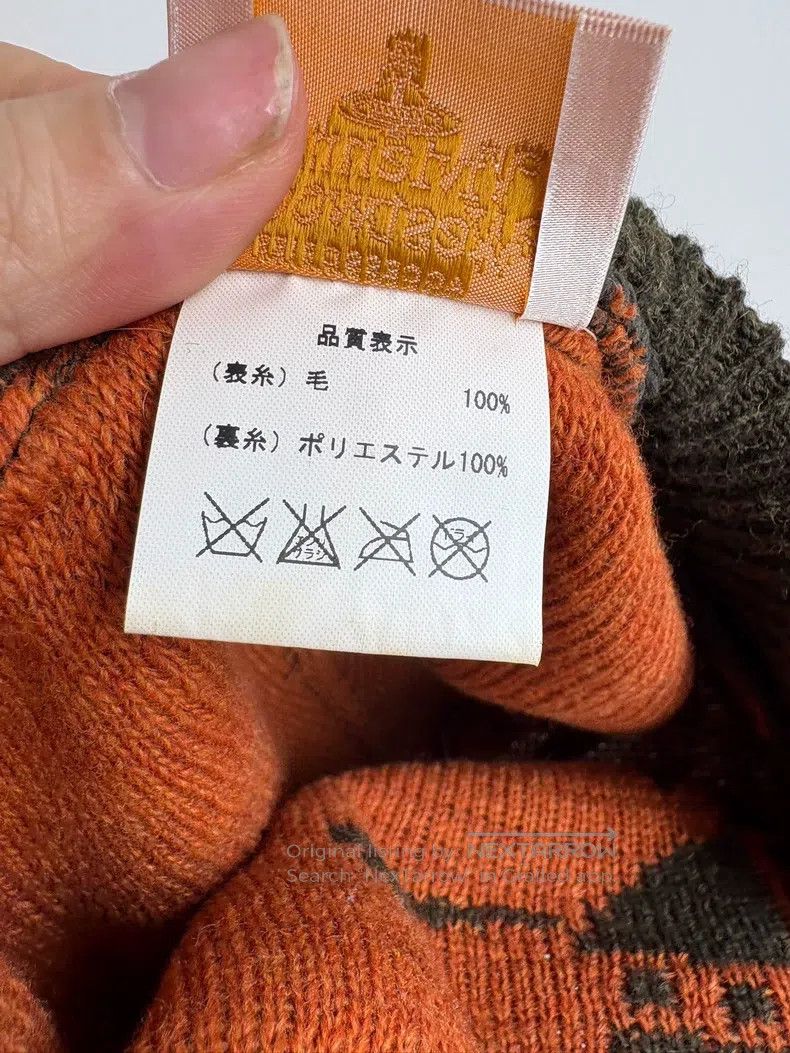 Vivienne Westwood Vivienne Westwood Vintage Olive Green and Orange Saturn Kn Size ONE SIZE - 6 Thumbnail