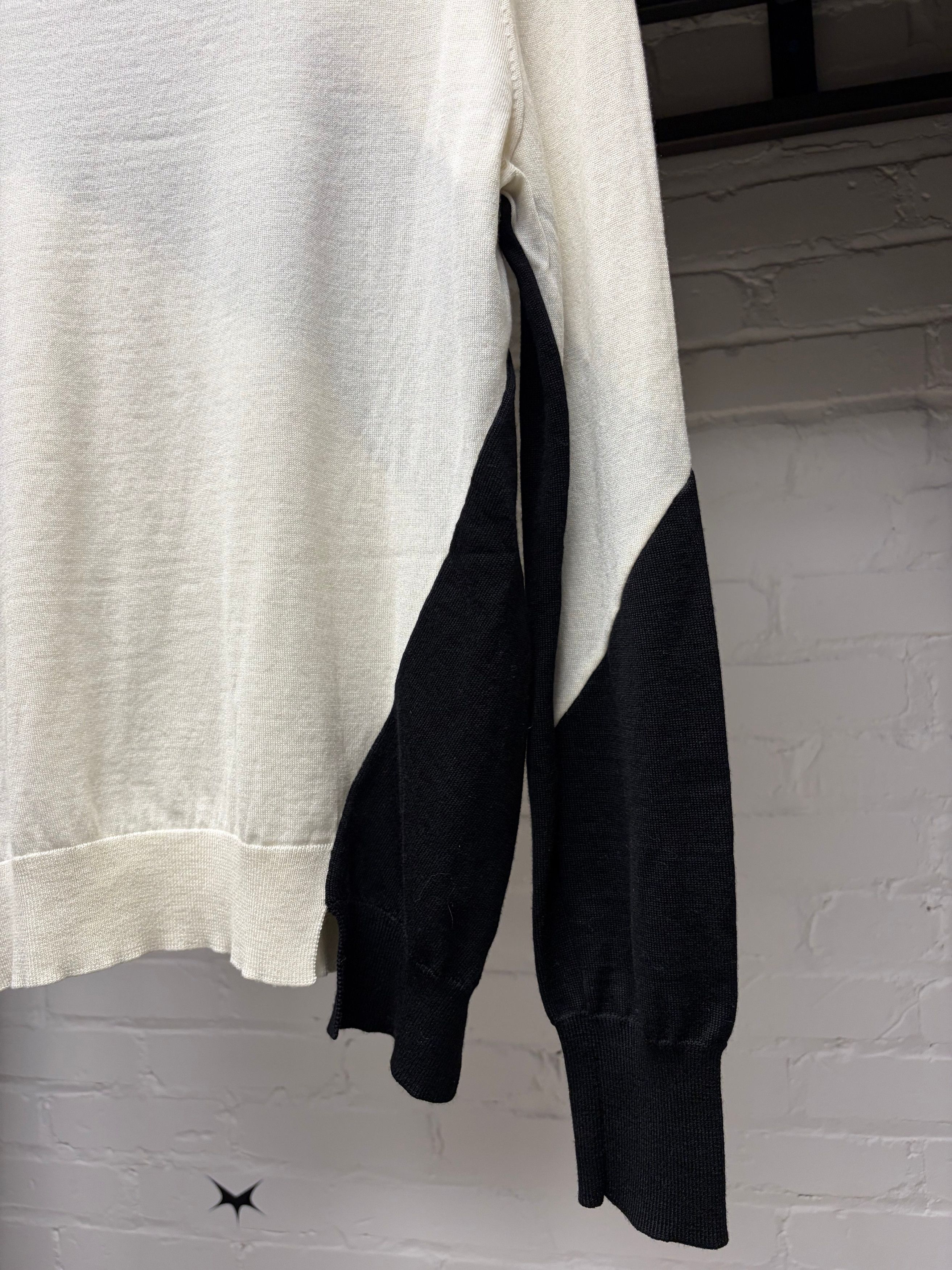 Calvin Klein CK205W39NYC by Raf Simons Striped Wool Sweater Size US S / EU 44-46 / 1 - 4 Thumbnail