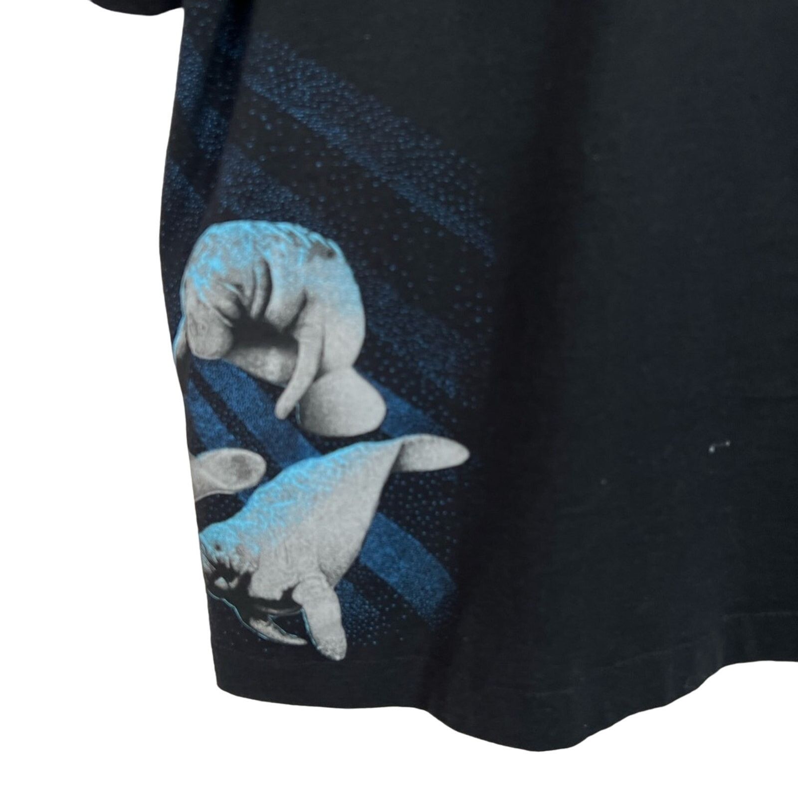Vintage Vintage Manatees AOP All Over Print Nature 90s Single Stitch Size US L / EU 52-54 / 3 - 3 Thumbnail