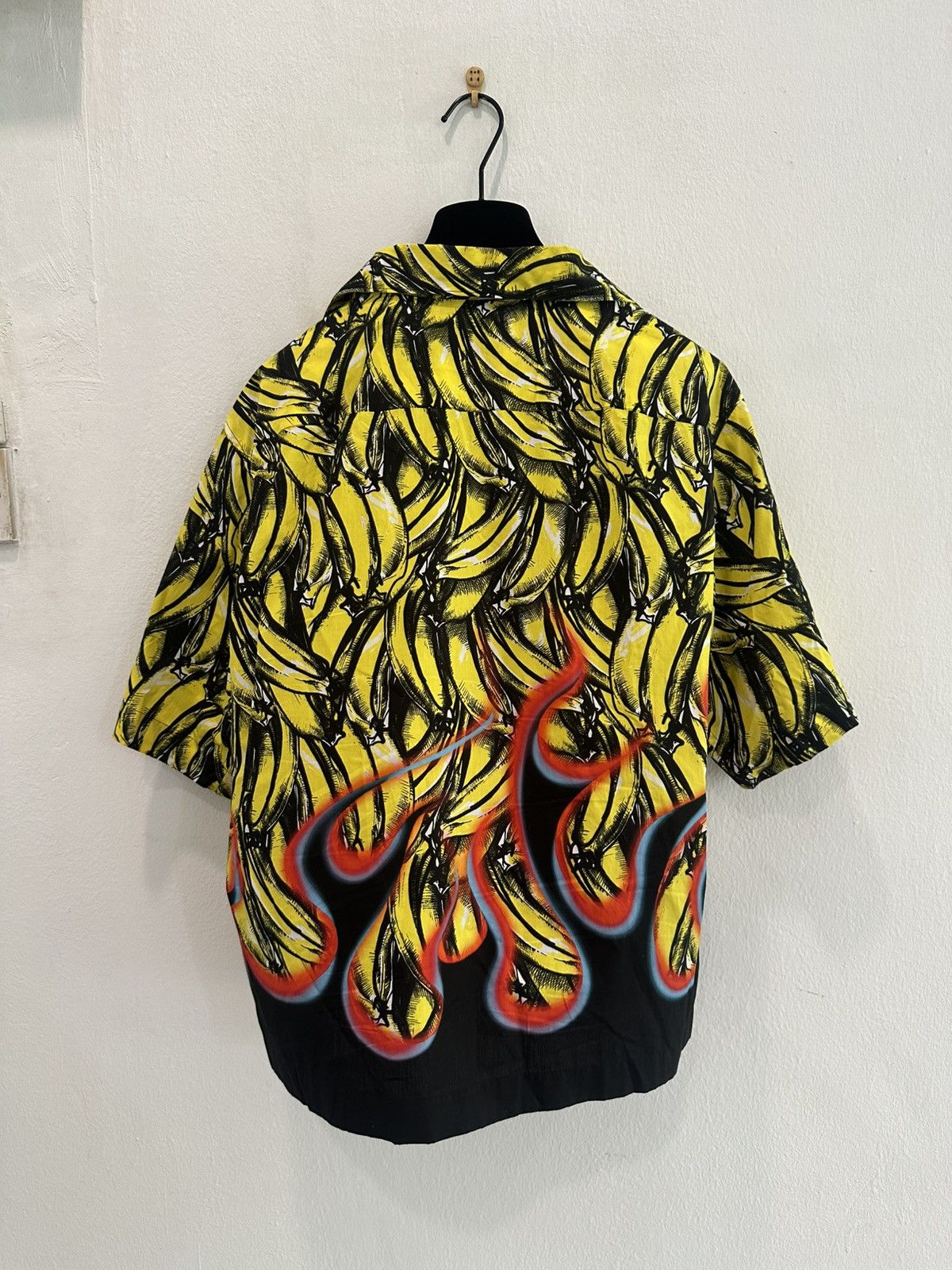 Prada Prada Banana and Flames Bowling Shirt Size US S / EU 44-46 / 1 - 2 Thumbnail