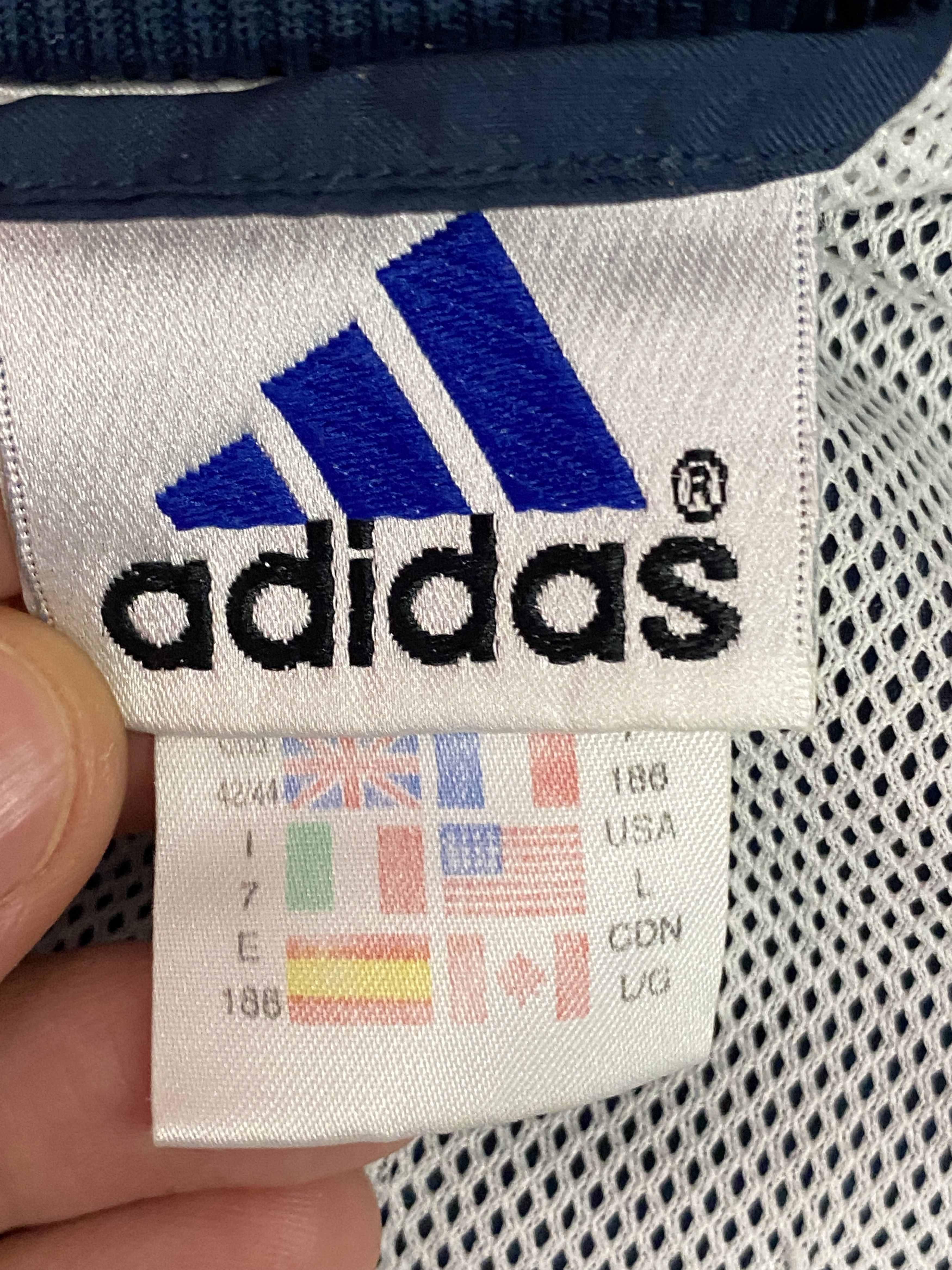 Adidas × Vintage 90s Adidas Vintage Men's Windbreaker Jacket - L Size US L / EU 52-54 / 3 - 5 Thumbnail