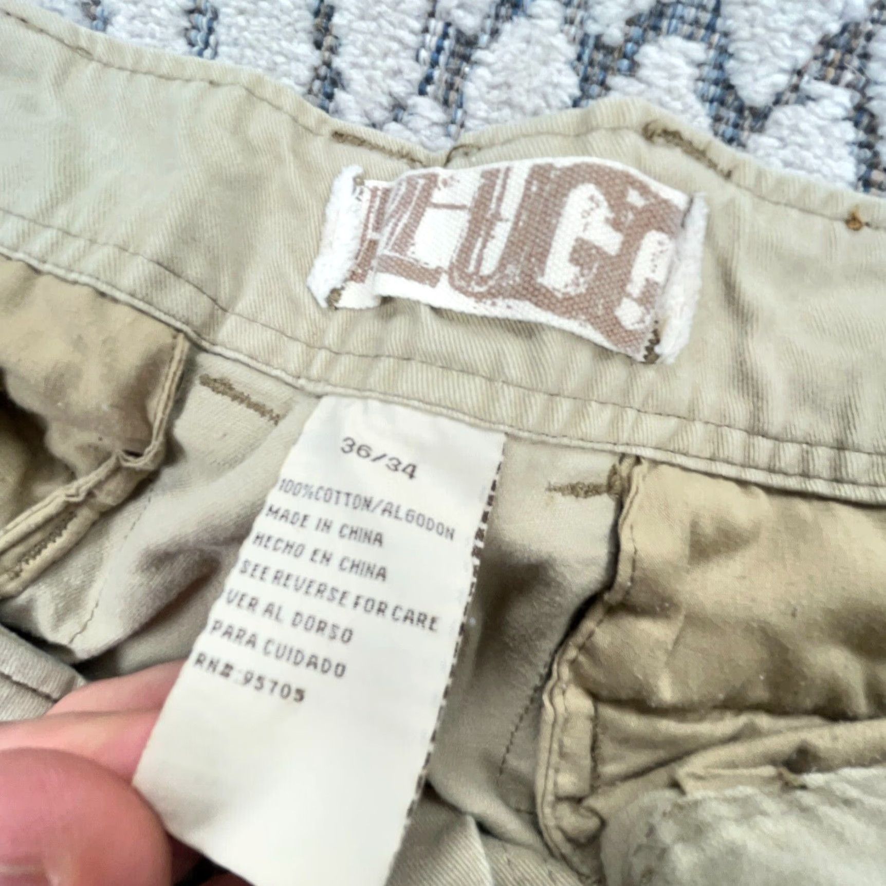 Vintage VINTAGE Trailer Pants Cargo Men 36x34 Tan Beige Canvas 5-Pocket Relaxed Modern 2000s Y2K Baggy Workwear Boots Mens Cargo Pants Size US 36 / EU 52 - 5 Thumbnail