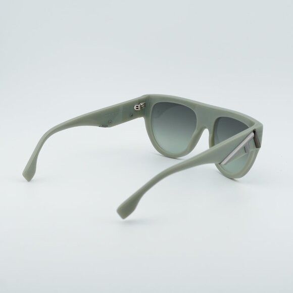 Fendi Fendi FE40150I 95P Sunglasses Shiny Green Shield Frame Size ONE SIZE - 9 Thumbnail