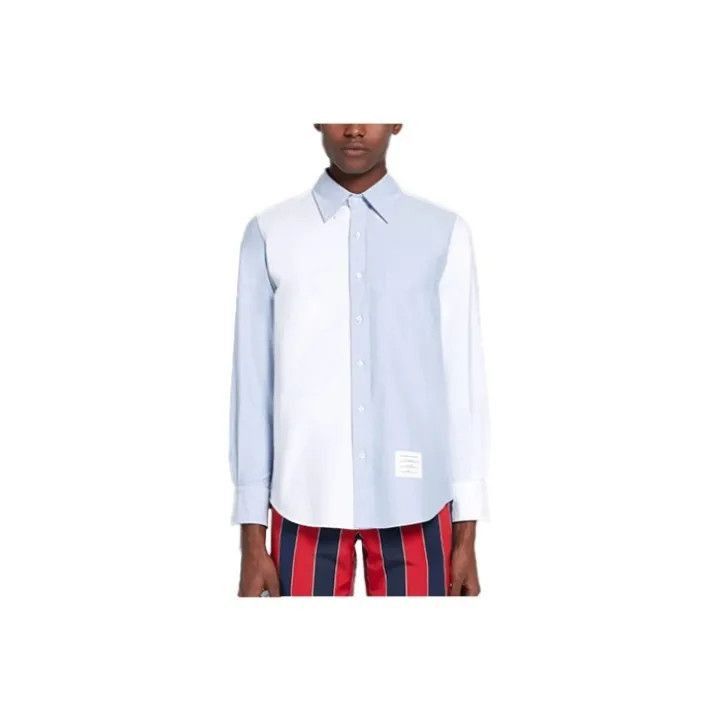 Thom Browne Thom Browne Cotton Oxford Long Sleeve Shirt -2507 Size US M / EU 48-50 / 2 - 7 Thumbnail