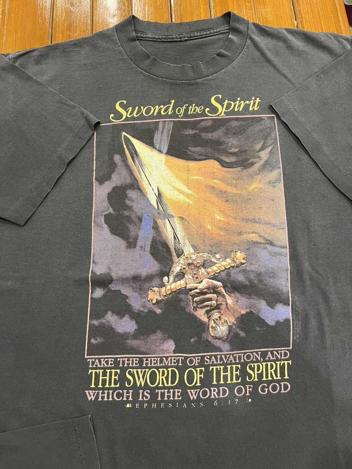 Other Vintage 90s Sword of the Spirit T-Shirt Size US L / EU 52-54 / 3 - 3 Thumbnail