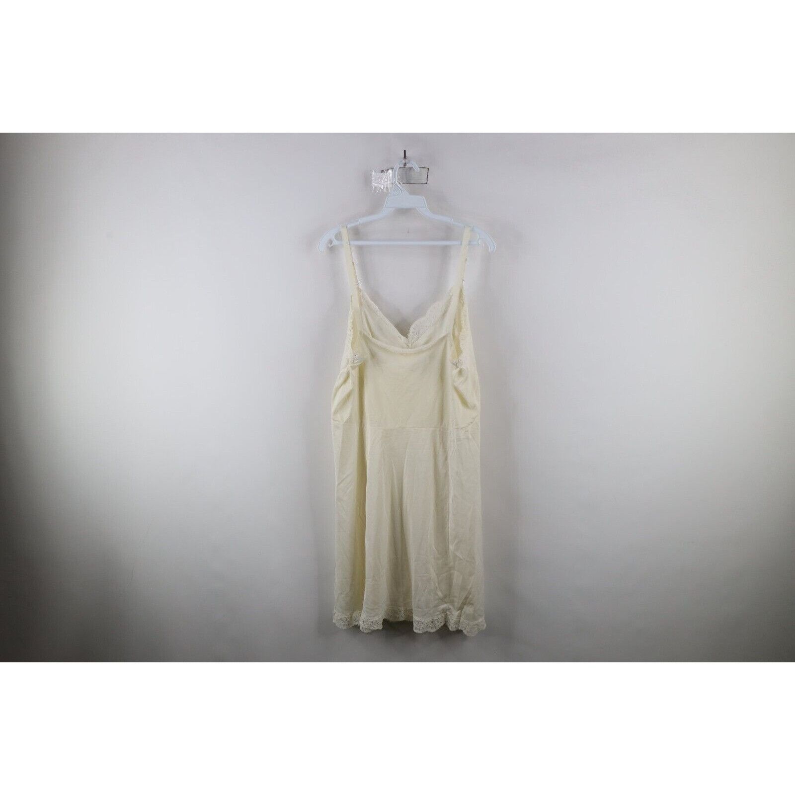 Vintage Vintage 70s Flower Lace Nightgown Sleep Slip Shirt Size S / US 4 / IT 40 - 14 Thumbnail