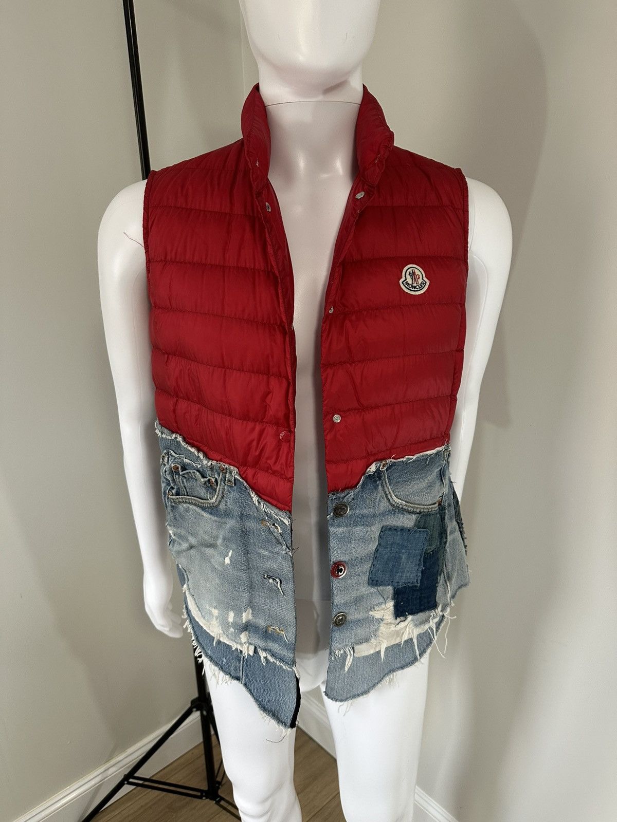 Greg Lauren × Moncler Moncler x Greg Lauren “Collide” Levi’s Denim Vest Size US L / EU 52-54 / 3 - 4 Thumbnail