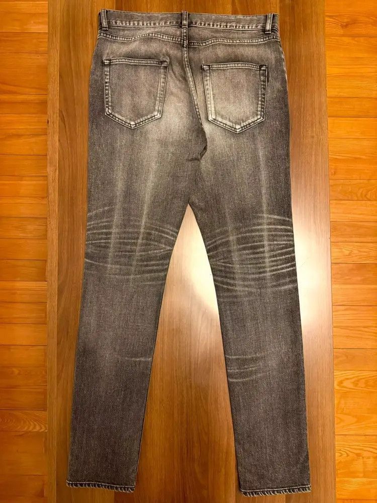 Saint Laurent Paris Saint Laurent Paris 19AW Distressed Ash Grey Denim-2507 Size US 32 / EU 48 - 3 Thumbnail