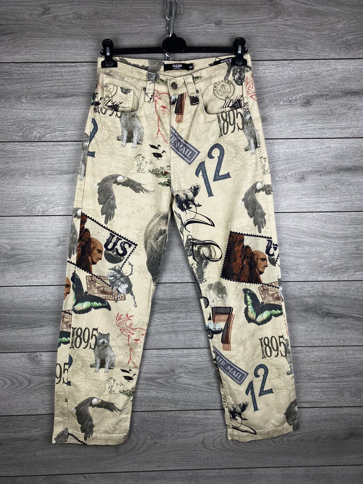 Jaded London Jaded London All Over Printed Skateboarding Jeans Pants Size US 28 / EU 44 - 1 Thumbnail