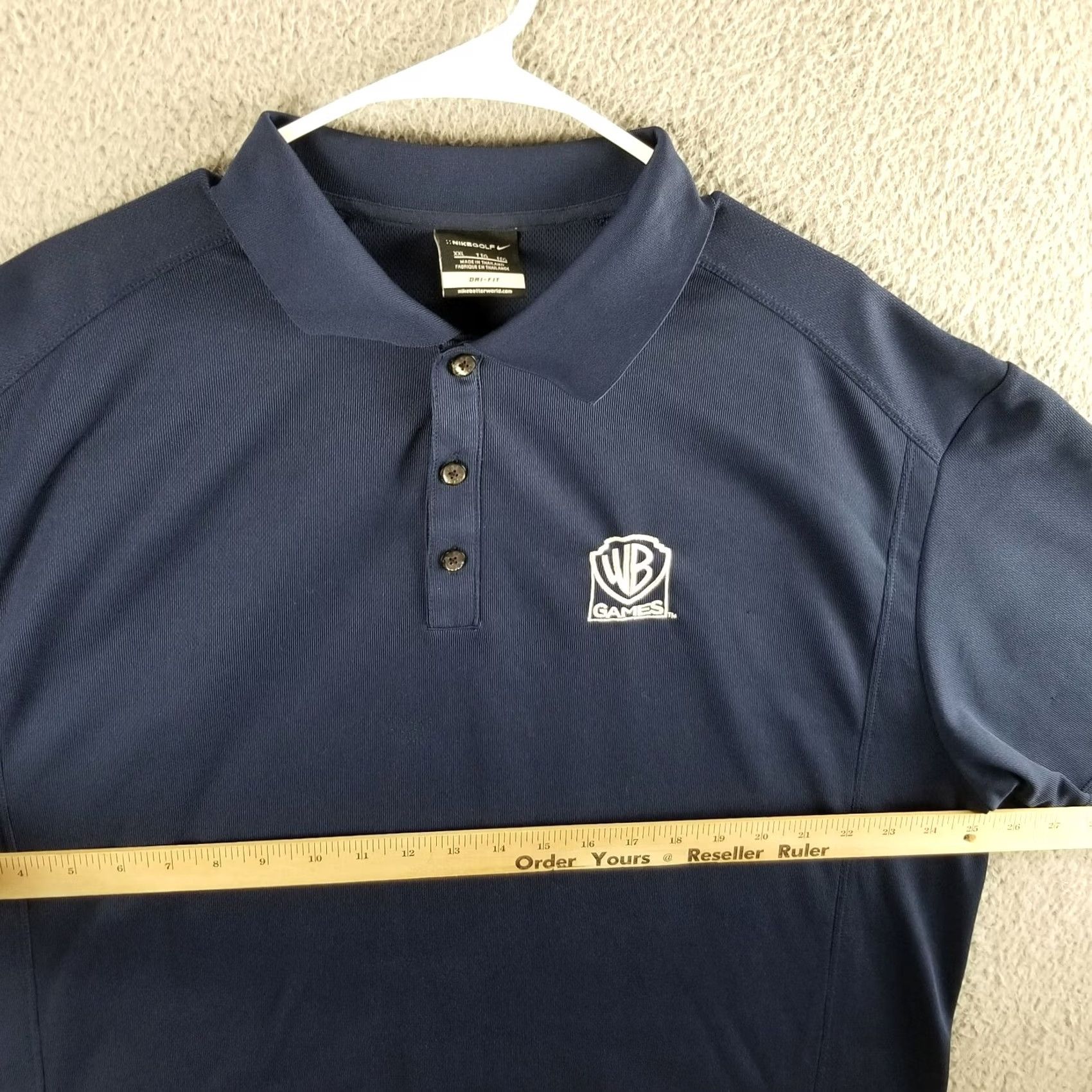 Nike Nike Golf Shirt Polo Men XXL Blue Embroidered Logo Embroidered Logo Double Sided 2XL Golf Nike Shirt Men XXL Blue Size US XXL / EU 58 / 5 - 6 Thumbnail