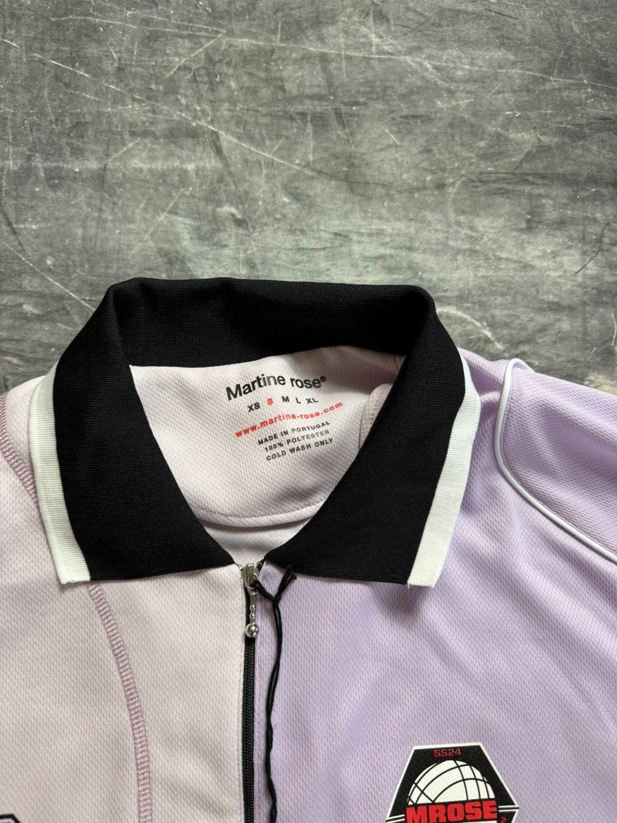 Martine Rose Martine Rose Half and Half Football Top in Pink Size US S / EU 44-46 / 1 - 6 Thumbnail