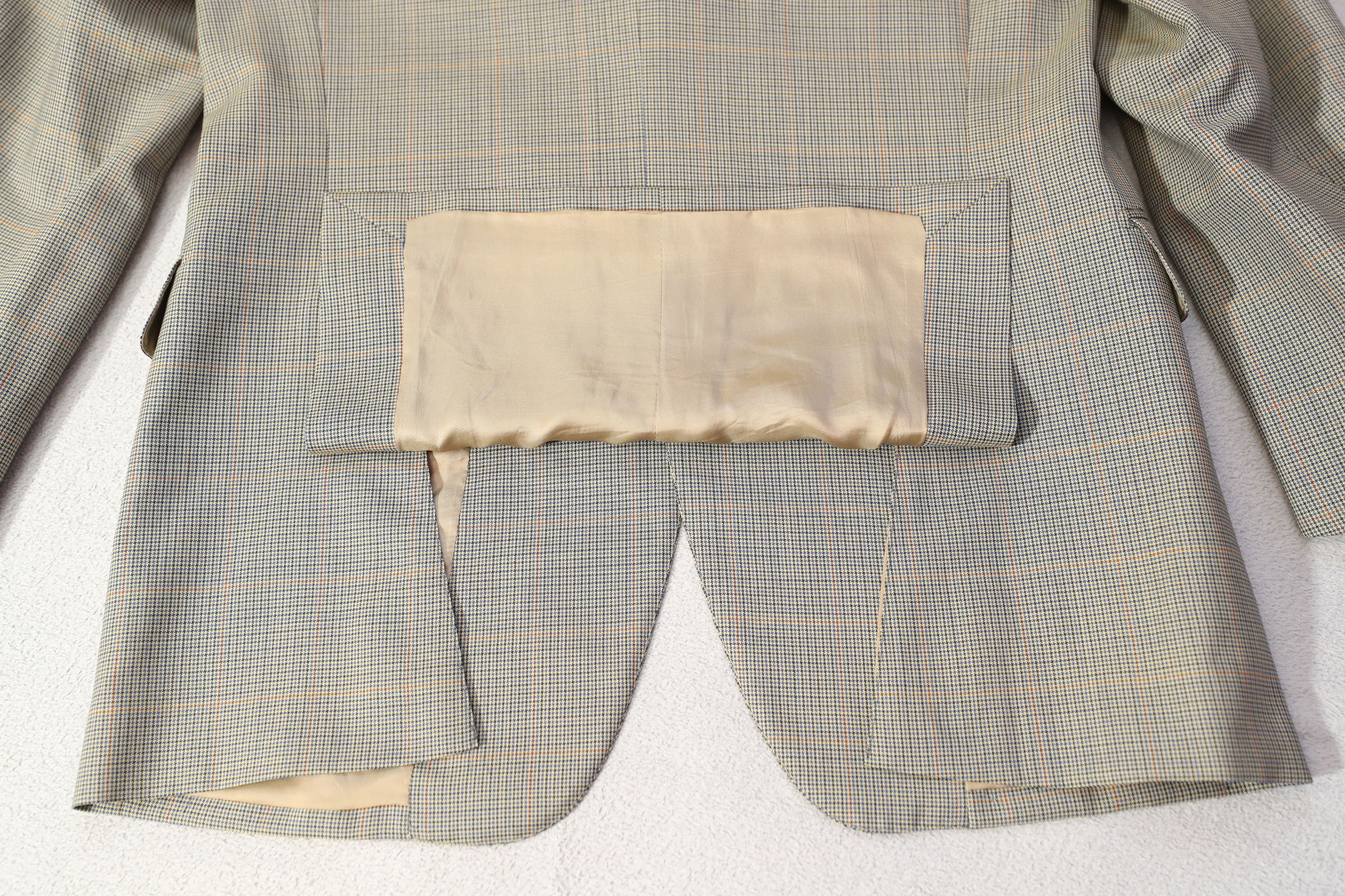Huntsman H Huntsman & Sons Vintage Houndstooth Suit Jacket (40) Size 40R - 11 Thumbnail