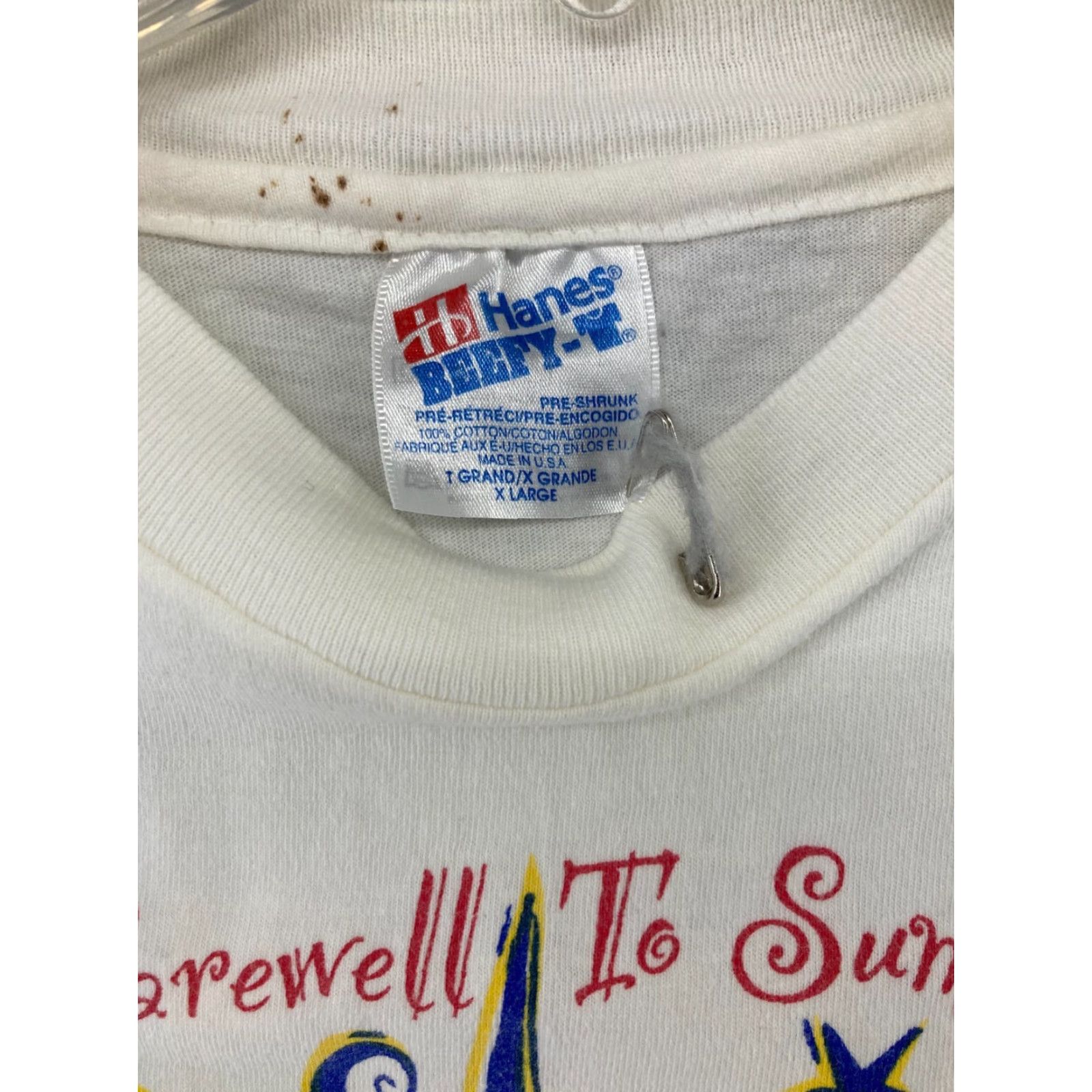 Vintage VINTAGE Hanes Beefy T Shirt XL White Moon USA Made Sun Celestial Men Graphic Print Cotton T-Shirt Mens XL White Moon USA Made Size US XL / EU 56 / 4 - 5 Thumbnail