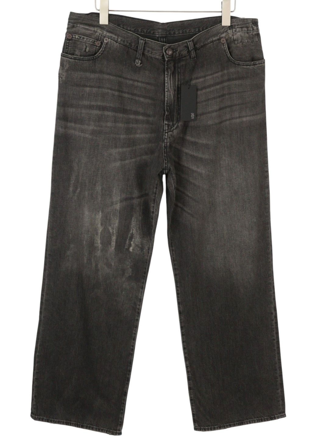 R13 DAMON PLEATED 29 Ellery Black Whiskers Faded 86672 Size 29" - 1 Thumbnail