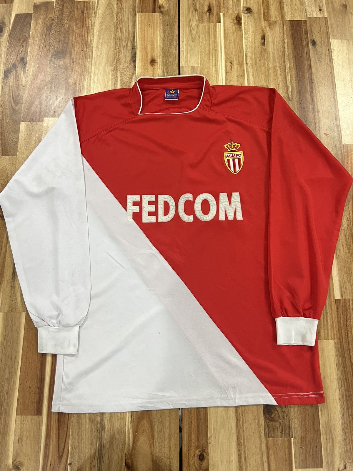 Vintage AS Monaco FC Bootleg Jersey Size US XL / EU 56 / 4 - 1 Thumbnail
