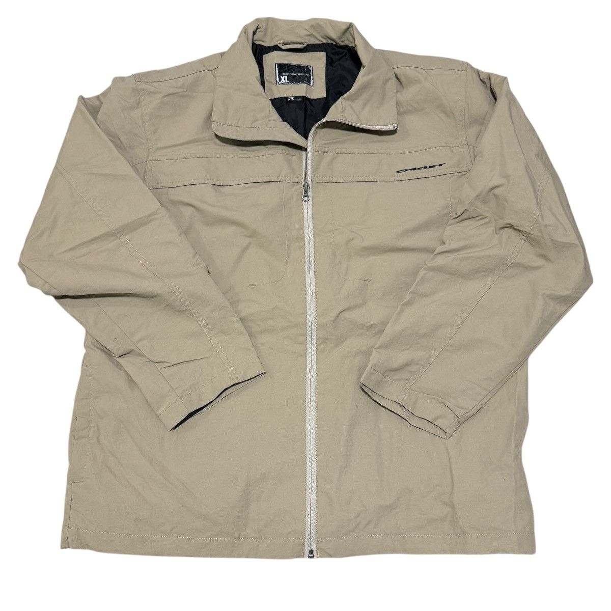 Oakley Oakley Vintage Full Zip Nylon Jacket Beige Khaki Size XL Size US XL / EU 56 / 4 - 1 Thumbnail