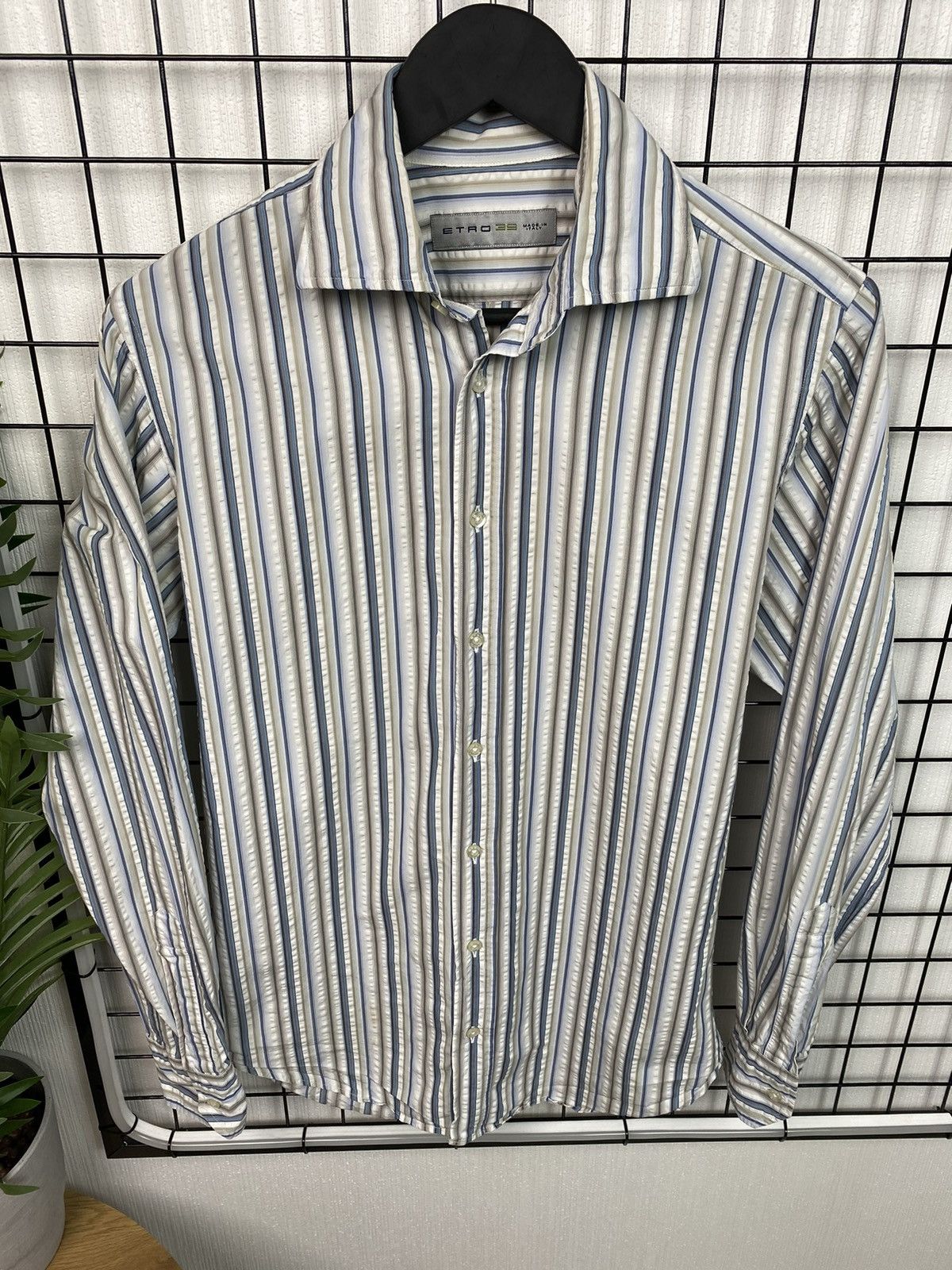 Etro Etro Multicolored Men Striped Long Sleeve Shirt size 39 Size US M / EU 48-50 / 2 - 4 Thumbnail