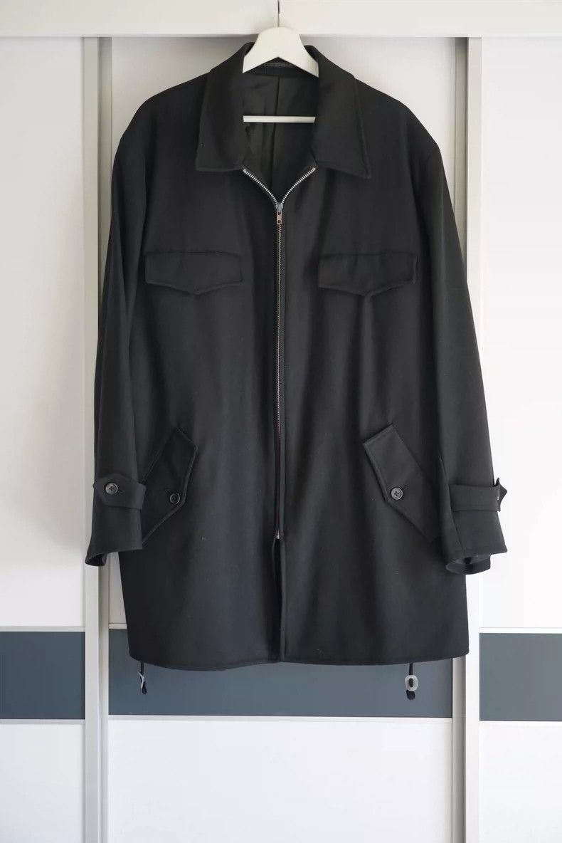 Yohji Yamamoto Yohji Yamamoto Yohji Yamamoto Black Zip Coat for Men Size US M / EU 48-50 / 2 - 1 Thumbnail