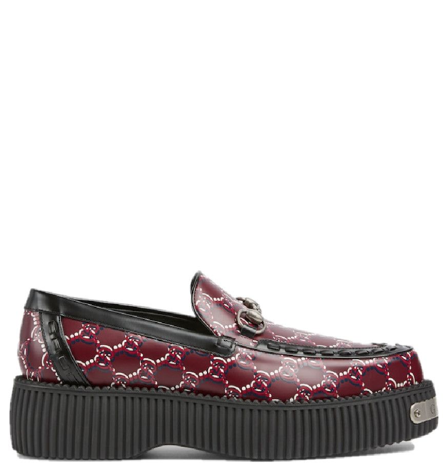 Gucci o1loc1c0226 Men's Gucci Horsebit Creeper Loafers GG Shadow Size US 5.5 / EU 38 - 1 Thumbnail