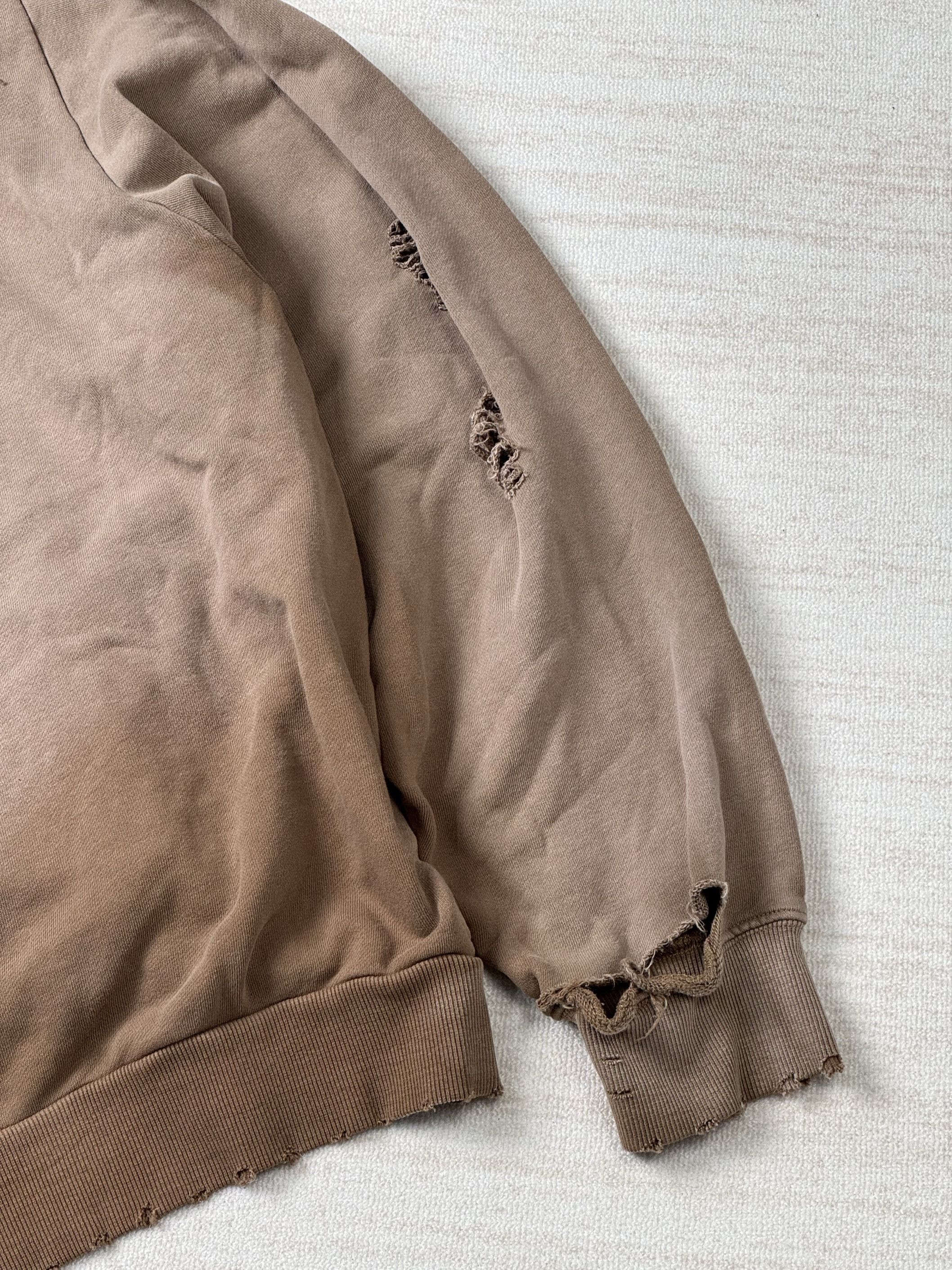 Japanese Brand Heavy Distressed Sun-fade Zip-up hoodie Size US M / EU 48-50 / 2 - 8 Thumbnail