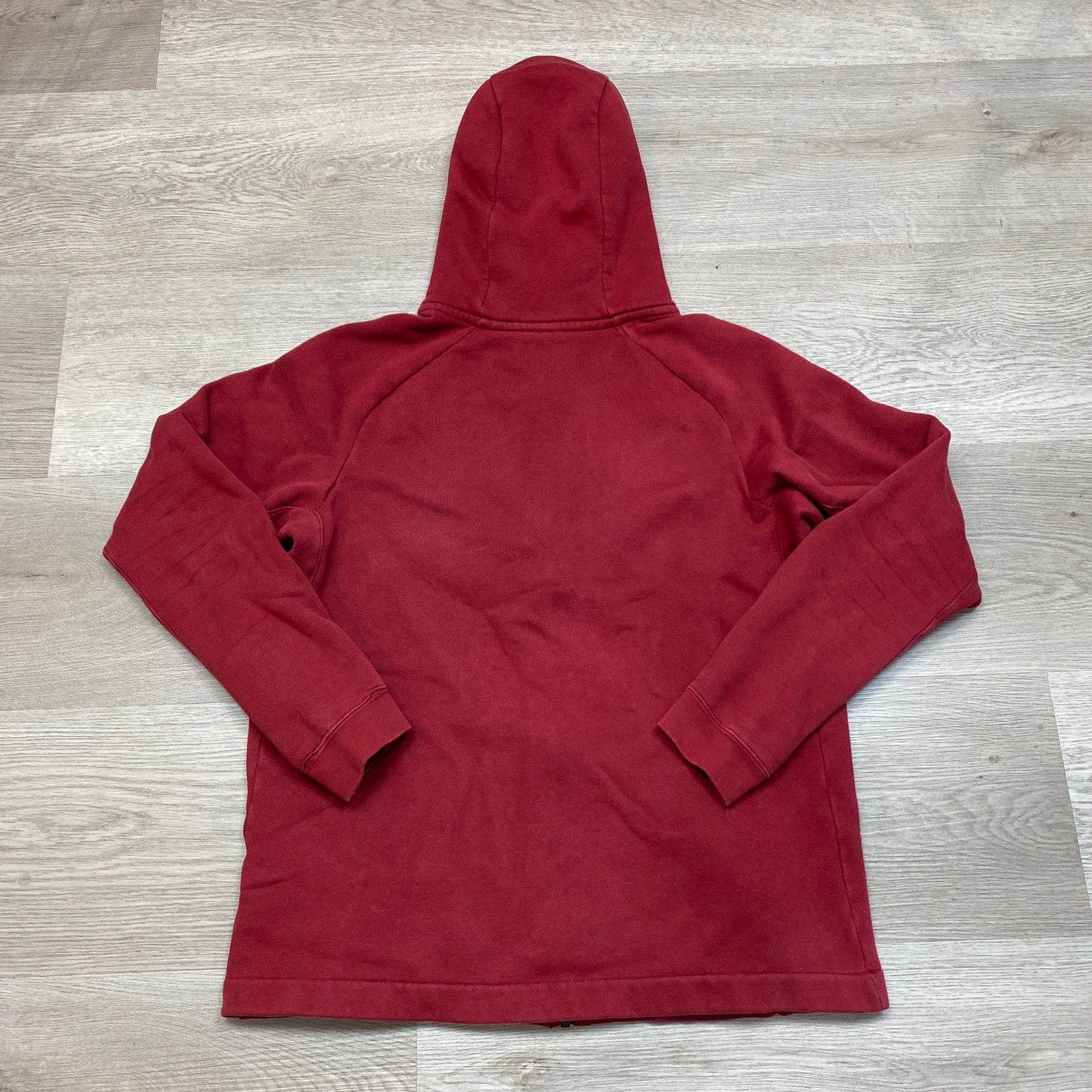 Nike Nike Modern Red Full Zip Hoodie Men's Large Minimalist Size US L / EU 52-54 / 3 - 3 Thumbnail