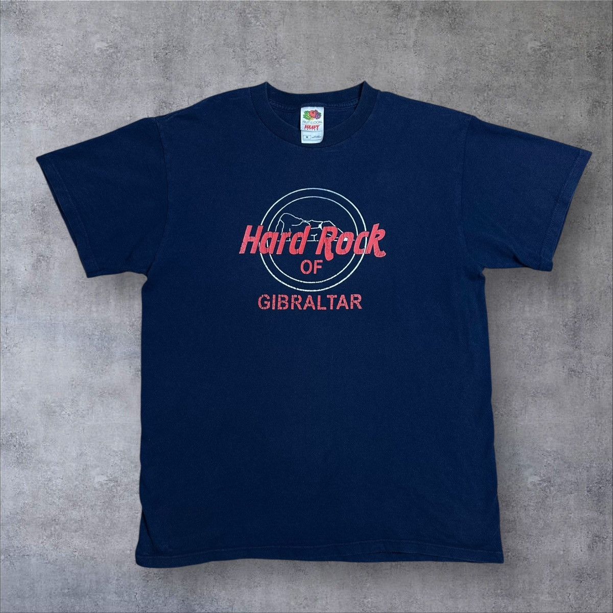 Fruit Of The Loom × Hard Rock Cafe × Vintage Vintage Hard Rock Cafe of Gibraltar Heavy Cotton T shirt Tee Size US M / EU 48-50 / 2 - 3 Thumbnail