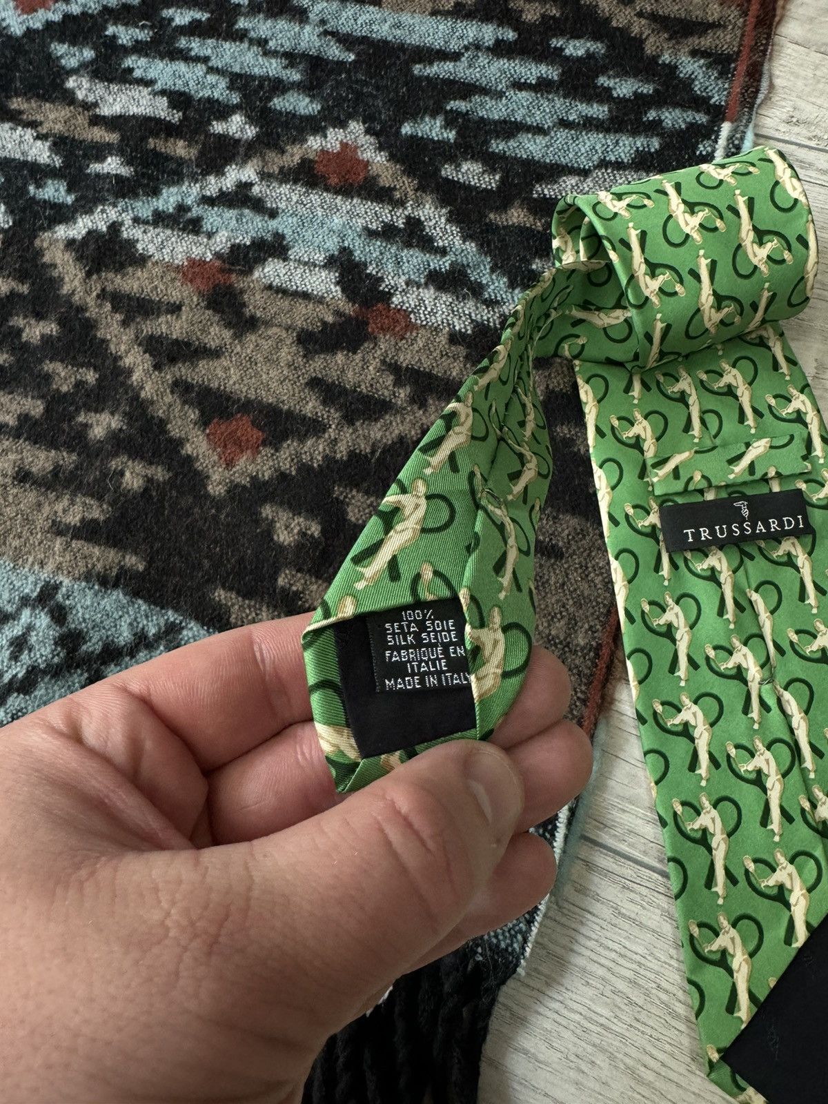 Trussardi Trussardi Silk Tie Size ONE SIZE - 4 Thumbnail