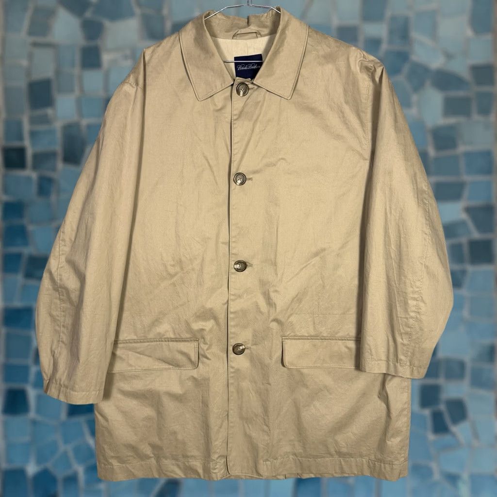 Brooks Brothers Brooks Brothers Jacket Mens L Rain Mac Car Coat Mackintosh CanvasOvercoat Beige M Size US M / EU 48-50 / 2 - 1 Thumbnail