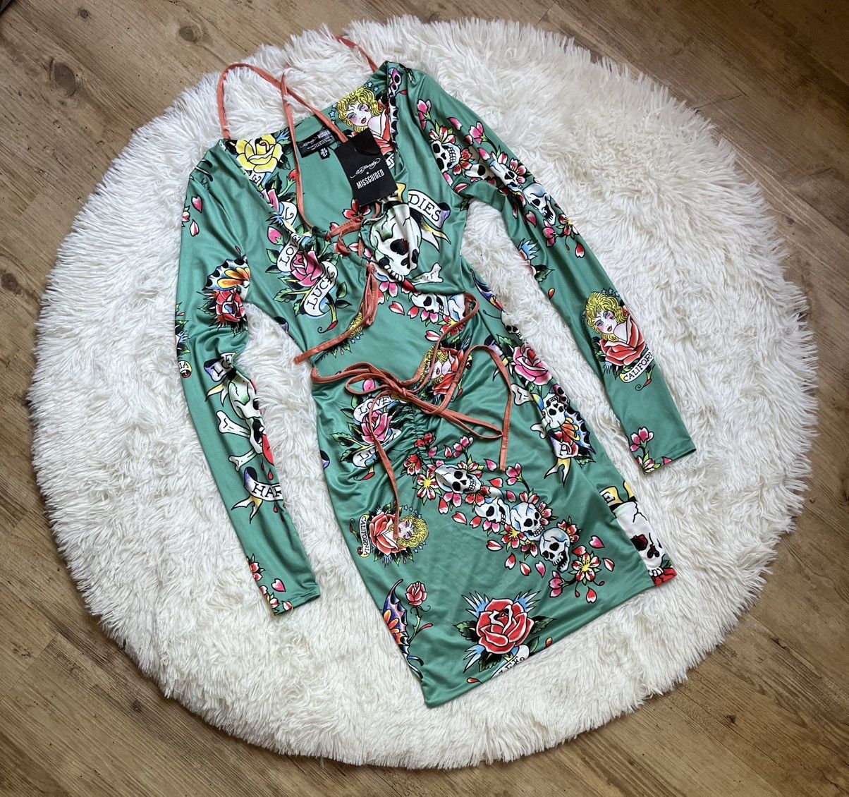 Ed Hardy Ed Hardy Virgin Mary Mesh Dress | Grailed