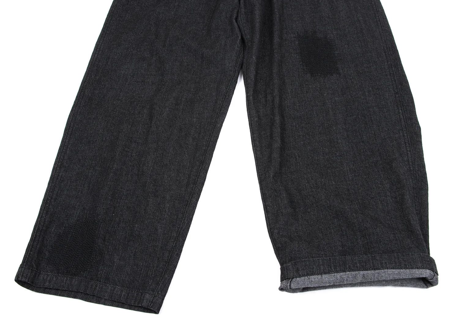Yohji Yamamoto Repair Design Denim Pants in Black Size 3 Size US 34 / EU 50 - 11 Thumbnail