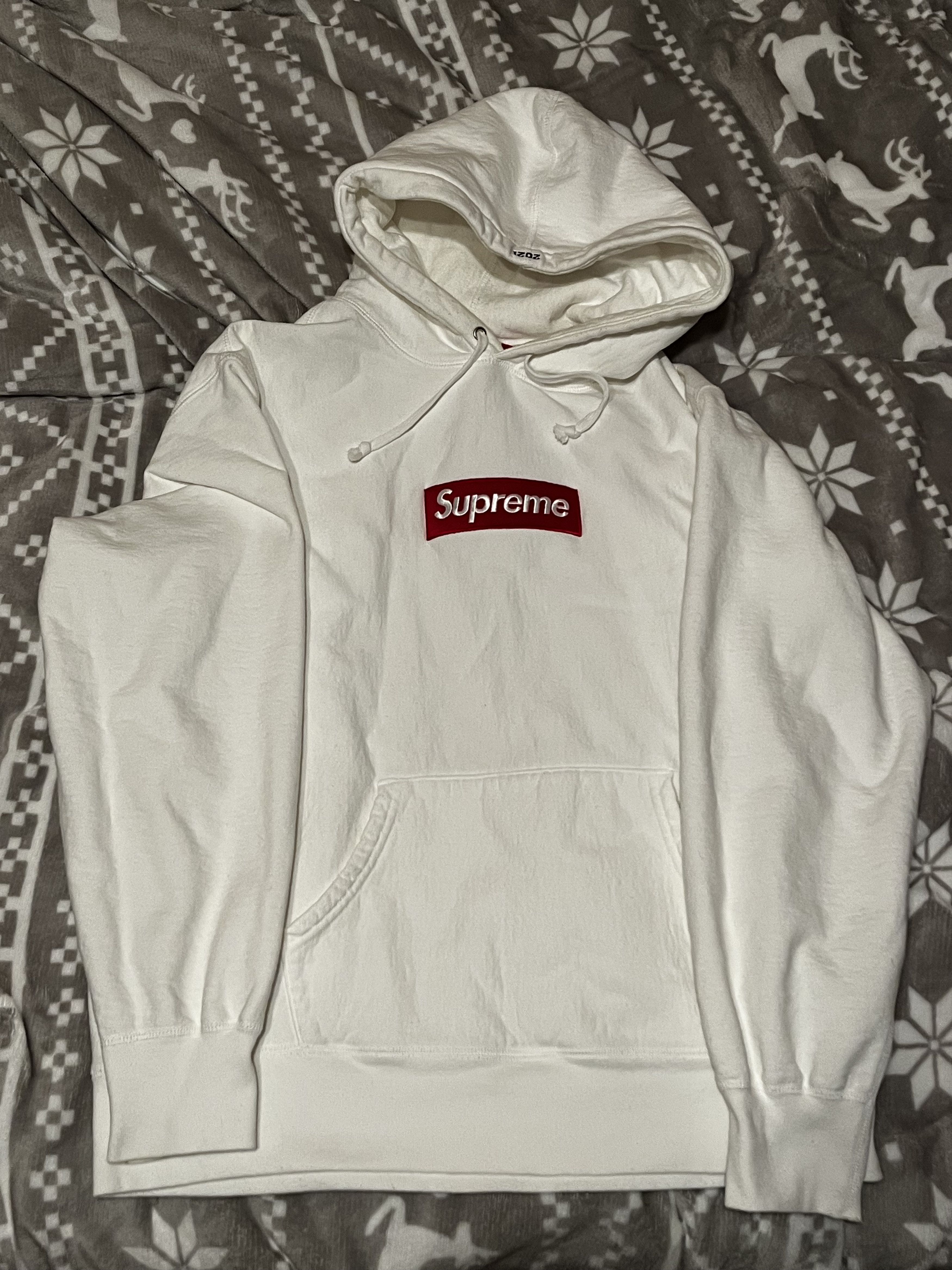 image of Supreme Box Logo White 2021, Men's (Size Medium)