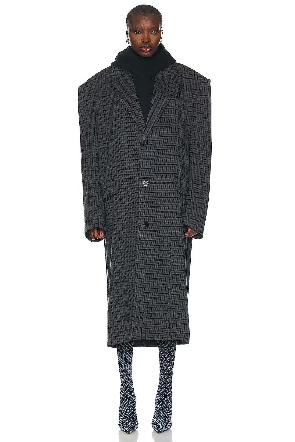 Balenciaga o1w1db10126 Tailored Knitted Coat in Grey Size US S / EU 44-46 / 1 - 3 Thumbnail