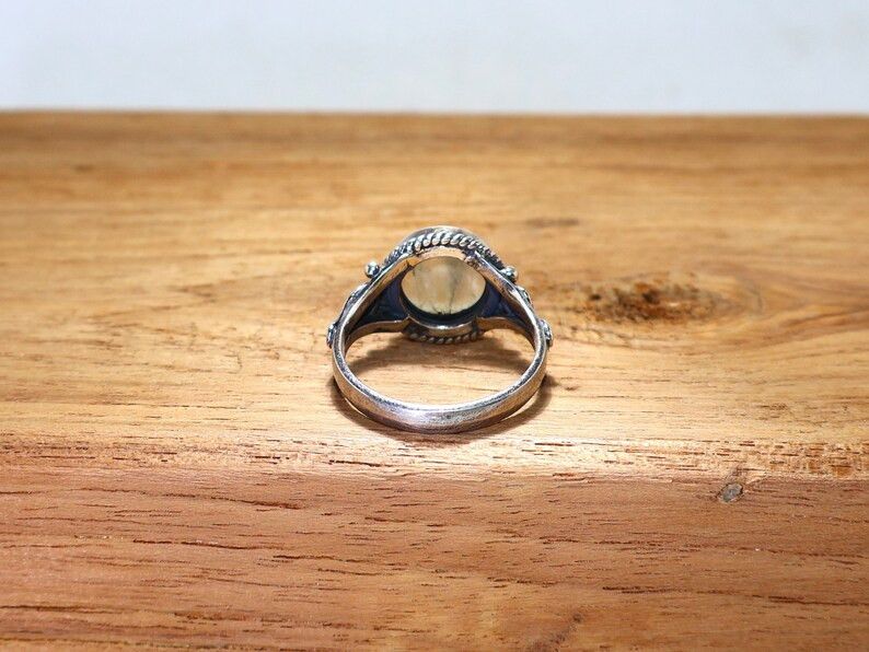 Handmade Lemon Quartz Ring: Handmade 925 Sterling Silver Boho Jewelry Size ONE SIZE - 6 Thumbnail
