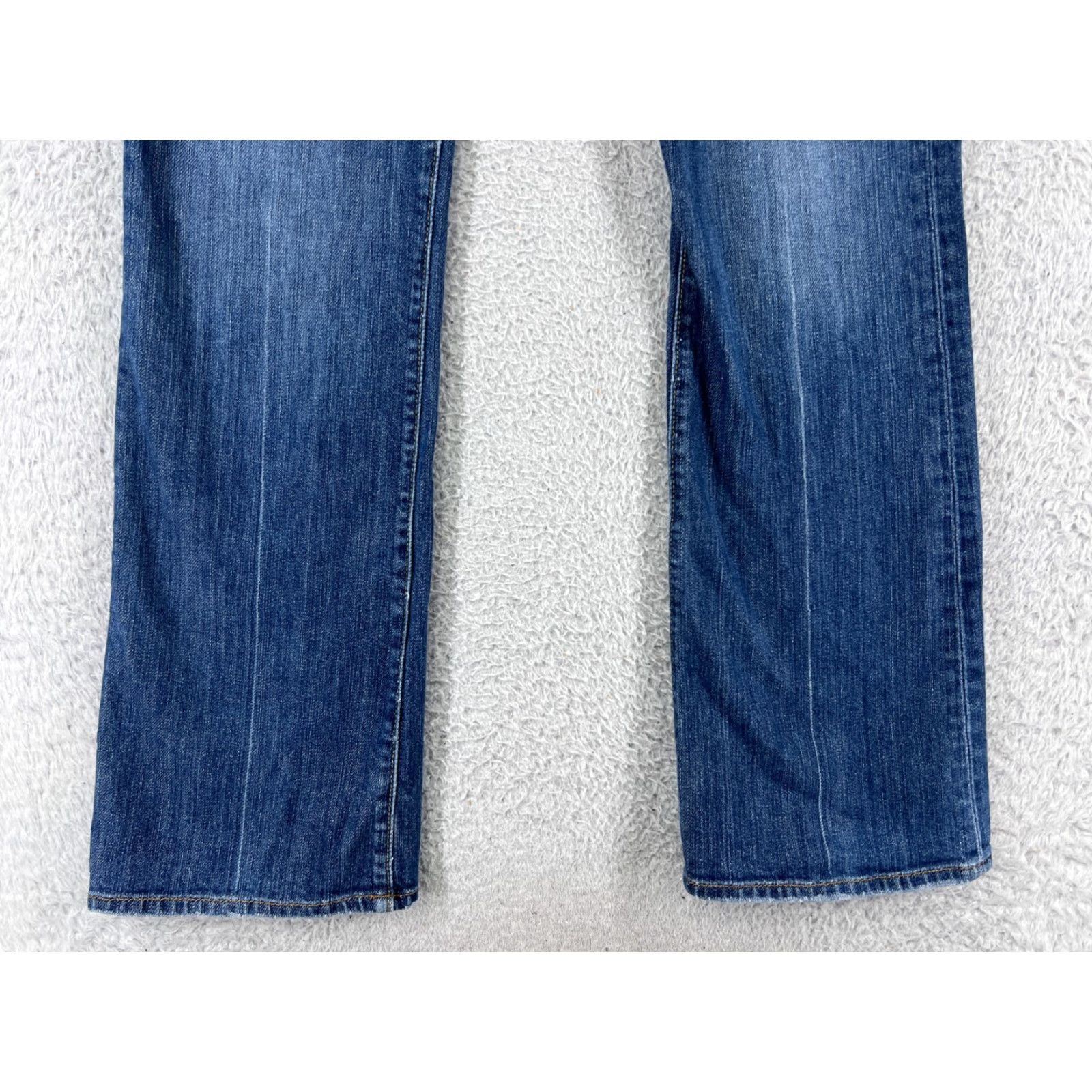 Lucky Brand VINTAGE Lucky Brand Jeans Women 12 Blue Denim Bootcut Cotton Blend 5-Pocket Logo Lola USA Mens Women Girls Size 34" / US 12 / IT 48 - 5 Thumbnail