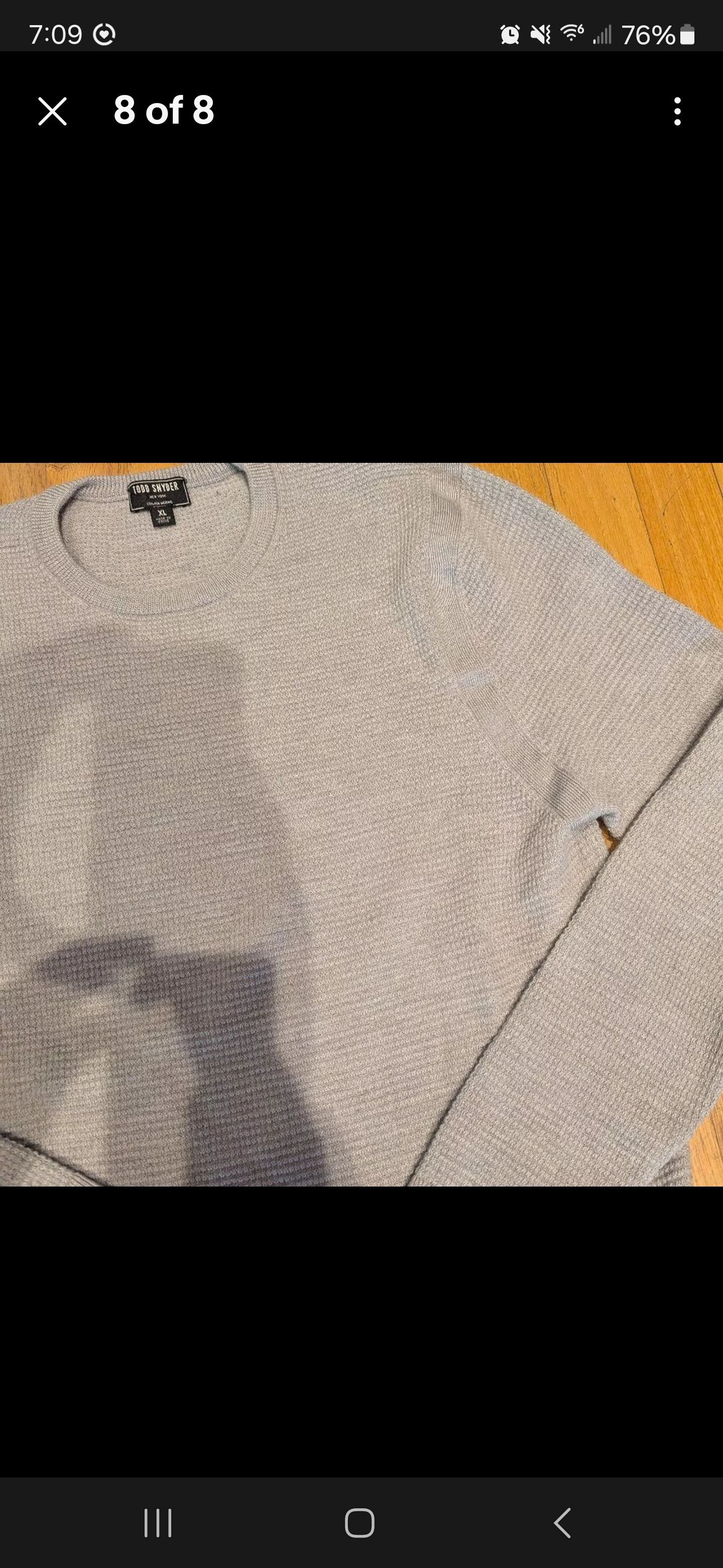 Todd Snyder Todd Snyder Waffle Merino Crew Long Sleeve Thermal Shirt Size US XL / EU 56 / 4 - 5 Thumbnail