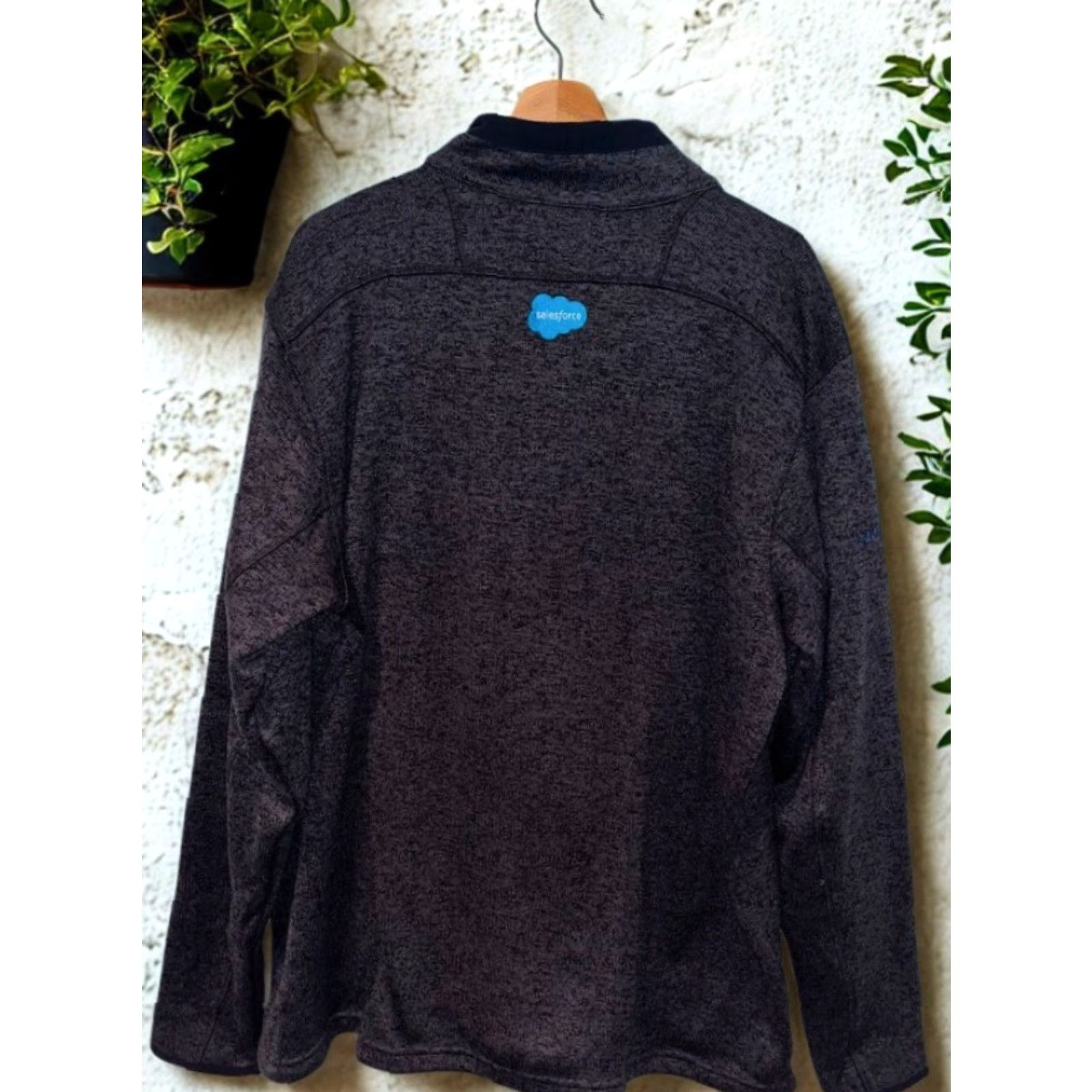 Vintage Columbia Sweater Weather Full Zip Jacket – 2XL – Salesforce Leading T&P – NWOT – Charcoal Heather – Men Size US XXL / EU 58 / 5 - 4 Thumbnail