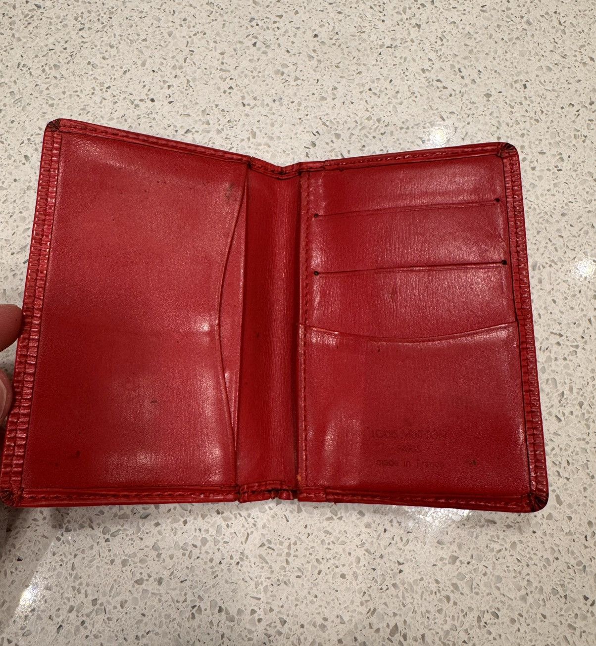 Louis Vuitton Louis Vuitton Red Epi Leather Pocket Organizer Size ONE SIZE - 4 Thumbnail