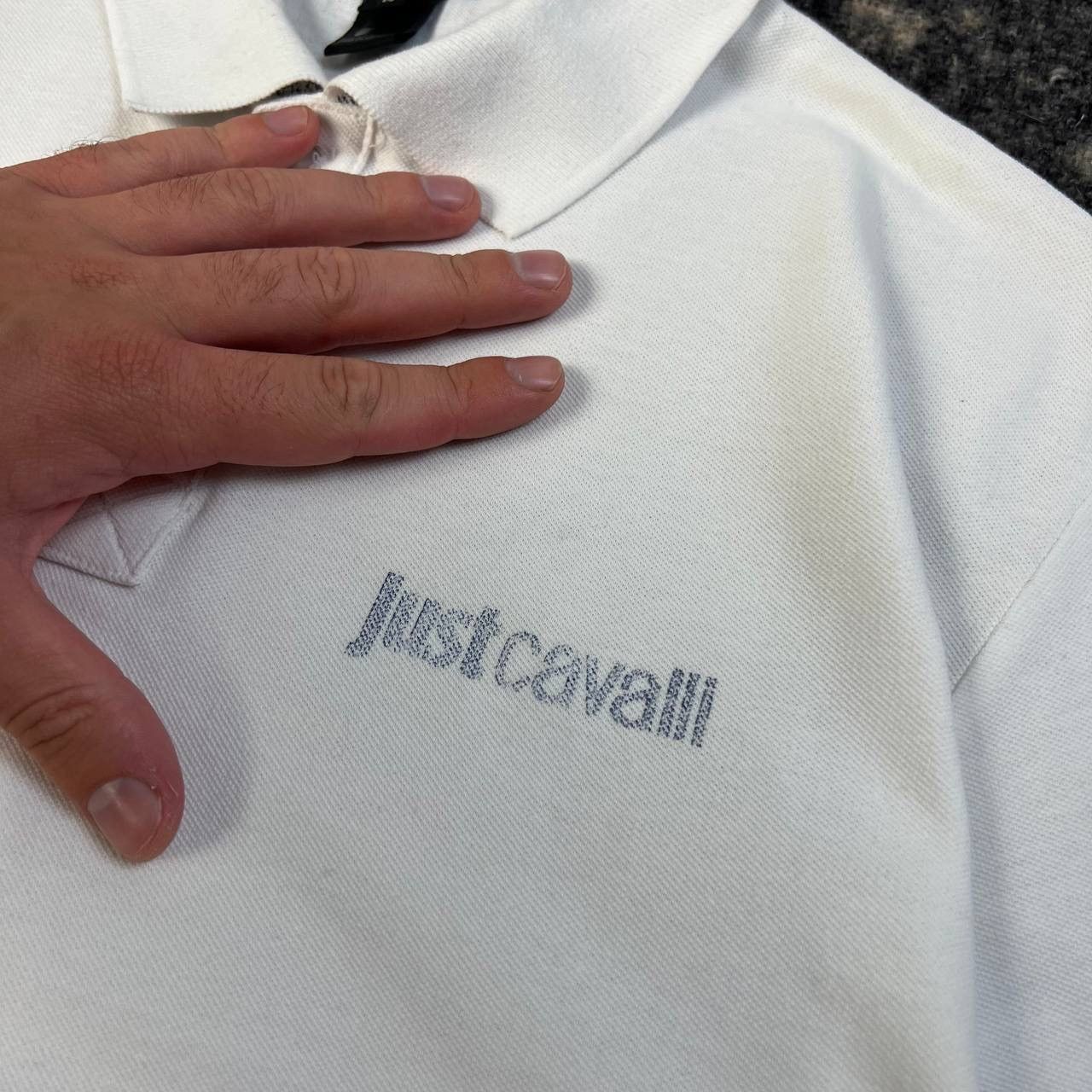 Just Cavalli Just Cavalli Mini Logo Luxury Polo T-Shirt Size US XL / EU 56 / 4 - 3 Thumbnail
