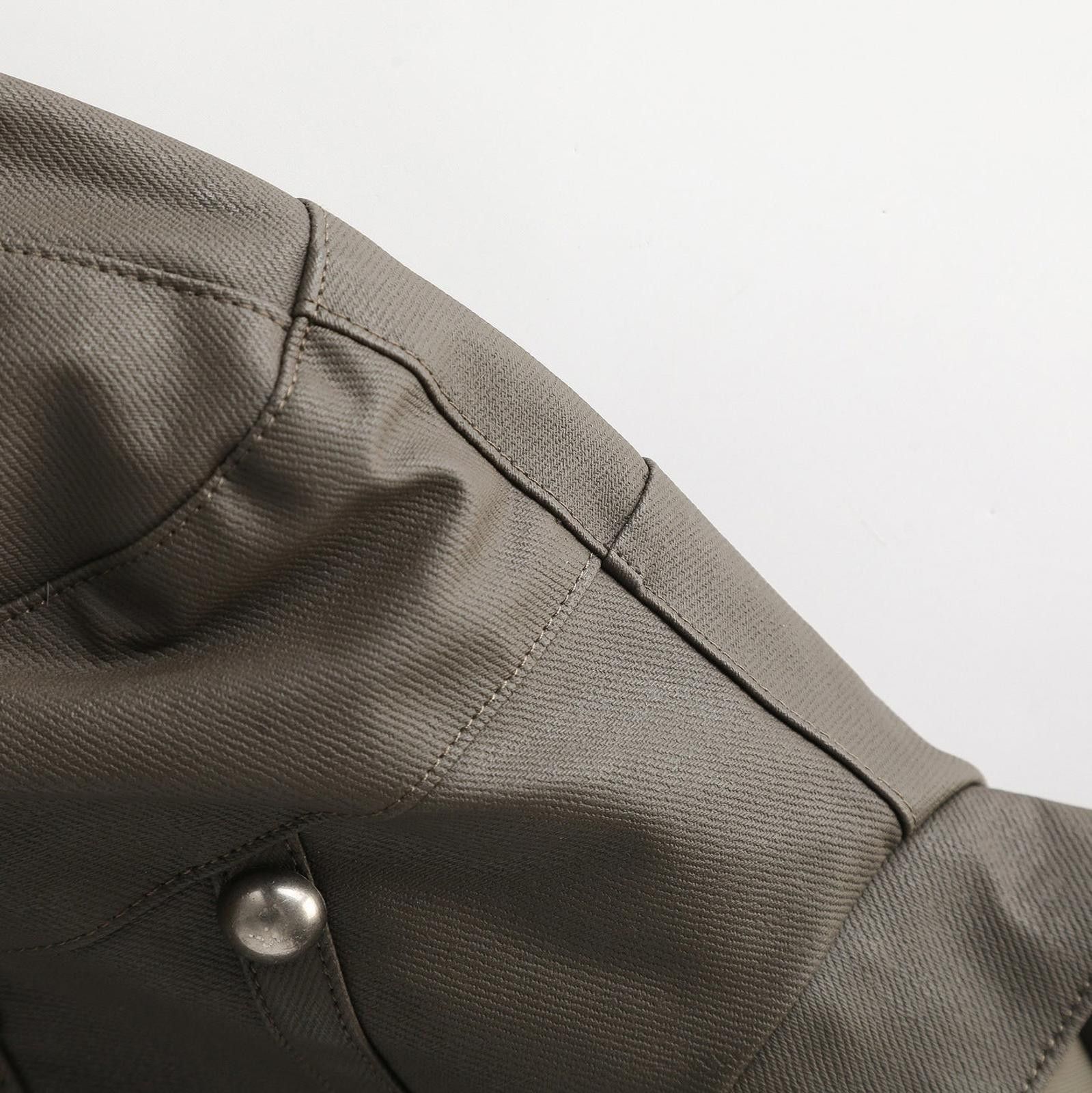 Japanese Brand Multi-Snap Stand Collar Structured Jacket | Boxy Short Cut Size US L / EU 52-54 / 3 - 2 Thumbnail