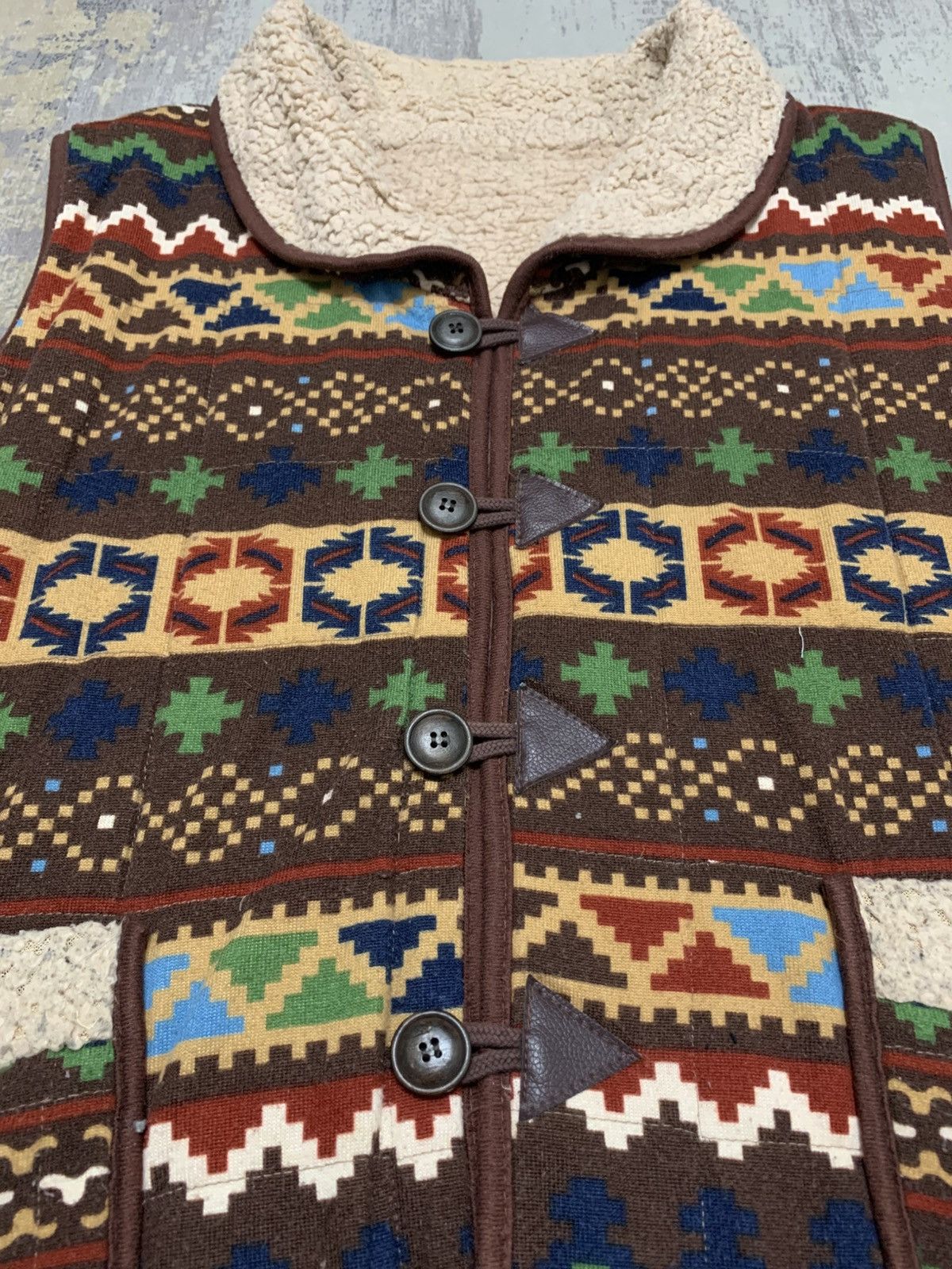 Japanese Brand Vintage Native x Navajo Multicolour Vest Size US XL / EU 56 / 4 - 4 Thumbnail