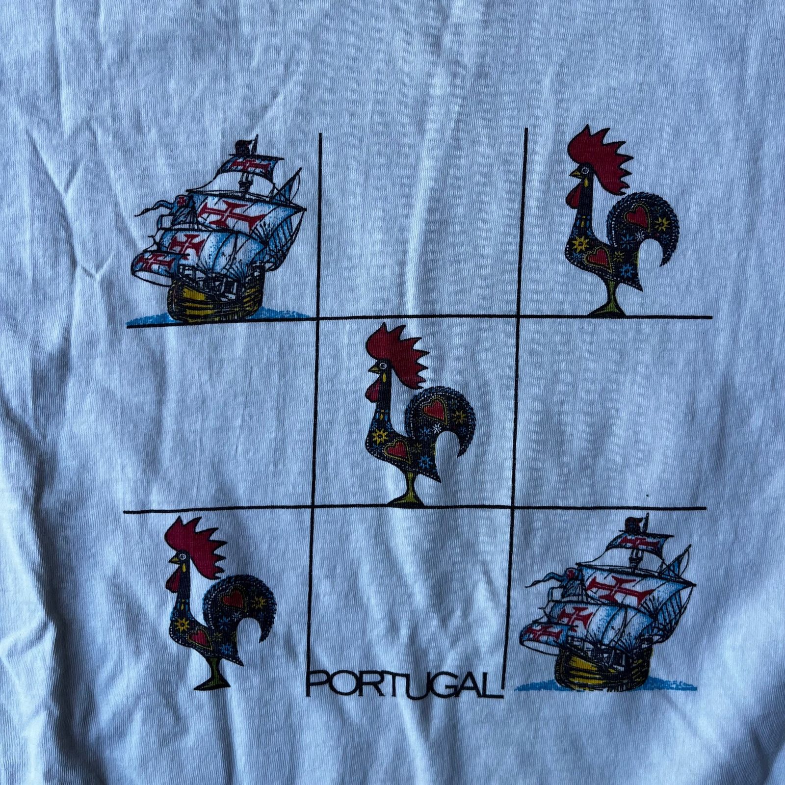 Vintage Vintage Portugal Tourist T-Shirt Barcelos Rooster Ship L Size US L / EU 52-54 / 3 - 5 Thumbnail