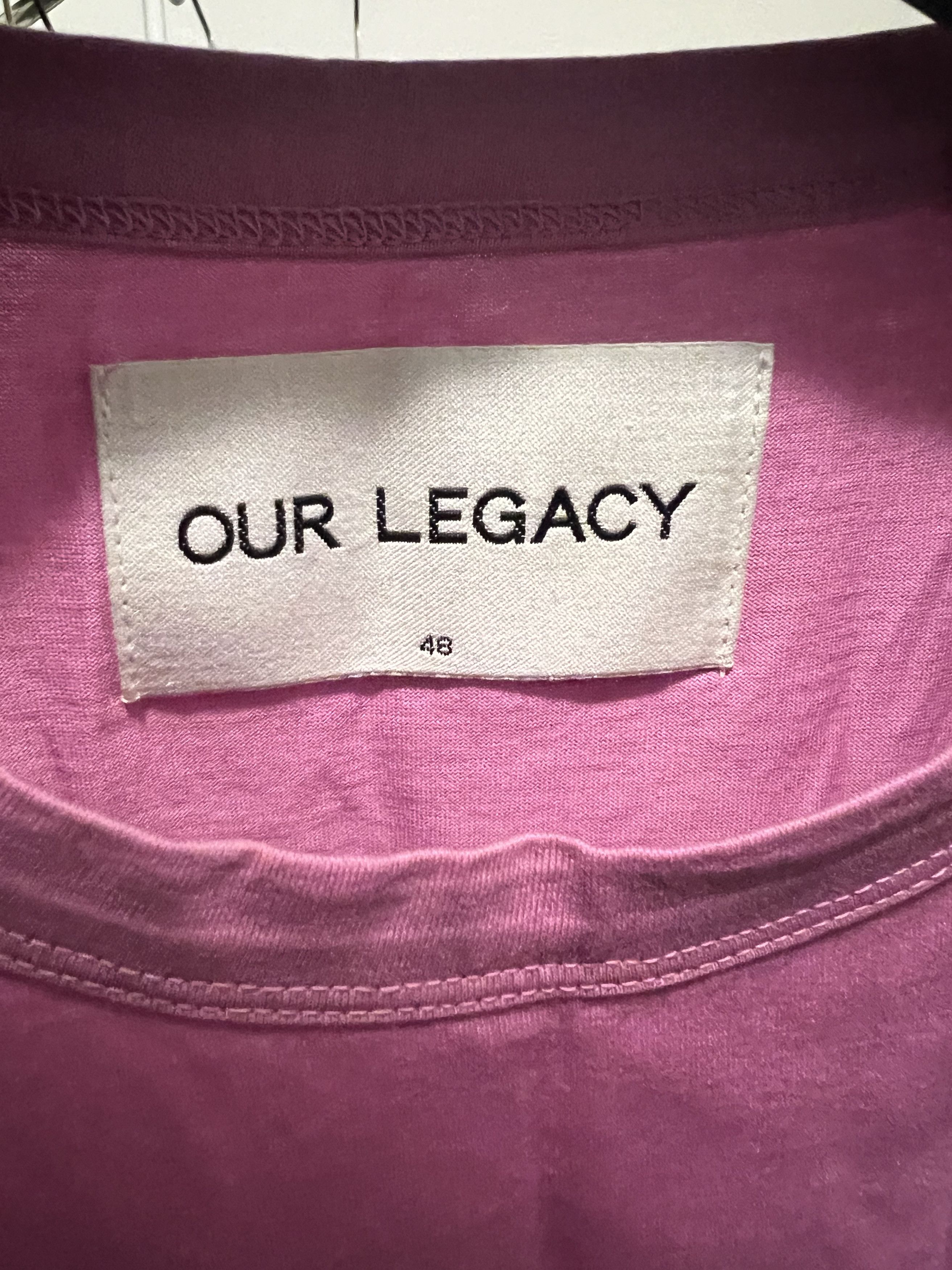 Our Legacy OUR LEGACY Mercerized Cotton T-shirt in Glow Pink Size US M / EU 48-50 / 2 - 3 Thumbnail
