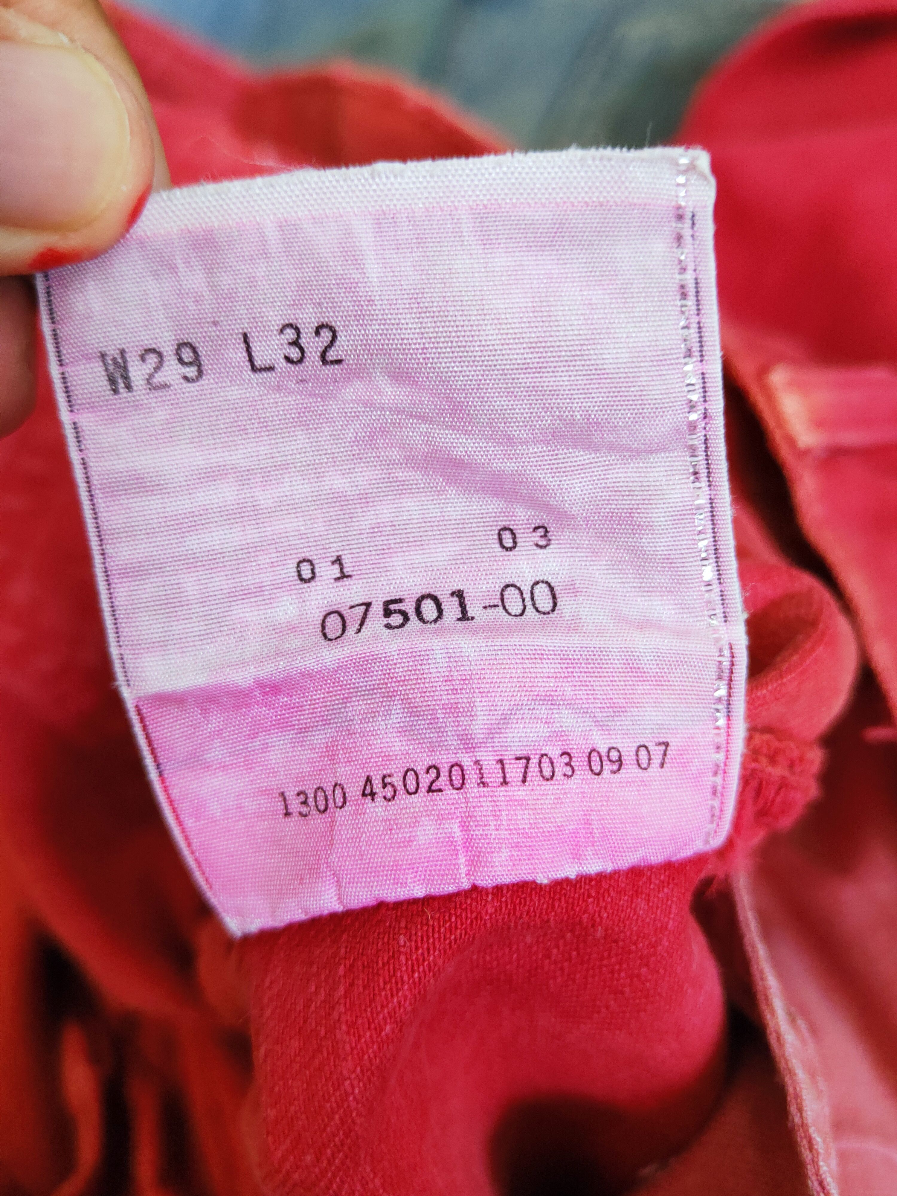 Levi's 501 Levi's Red Distressed Ripped denim #W505 Size US 29 - 17 Thumbnail