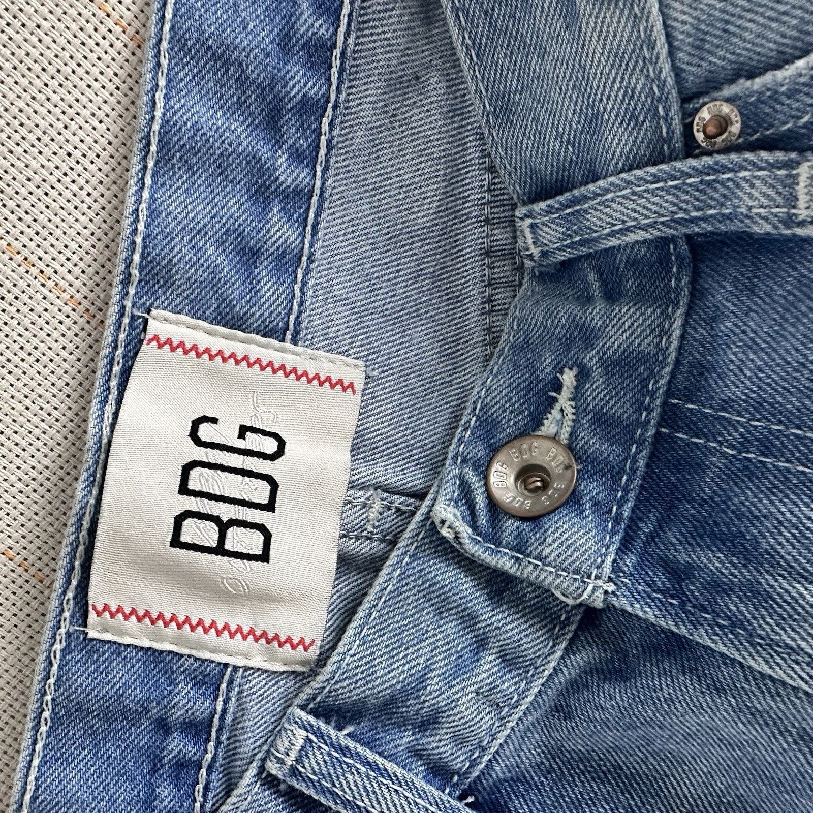 Bdg BDG Urban Outfitters Jeans Baggy Fit Destroyed Ripped Light Size 29" - 6 Thumbnail